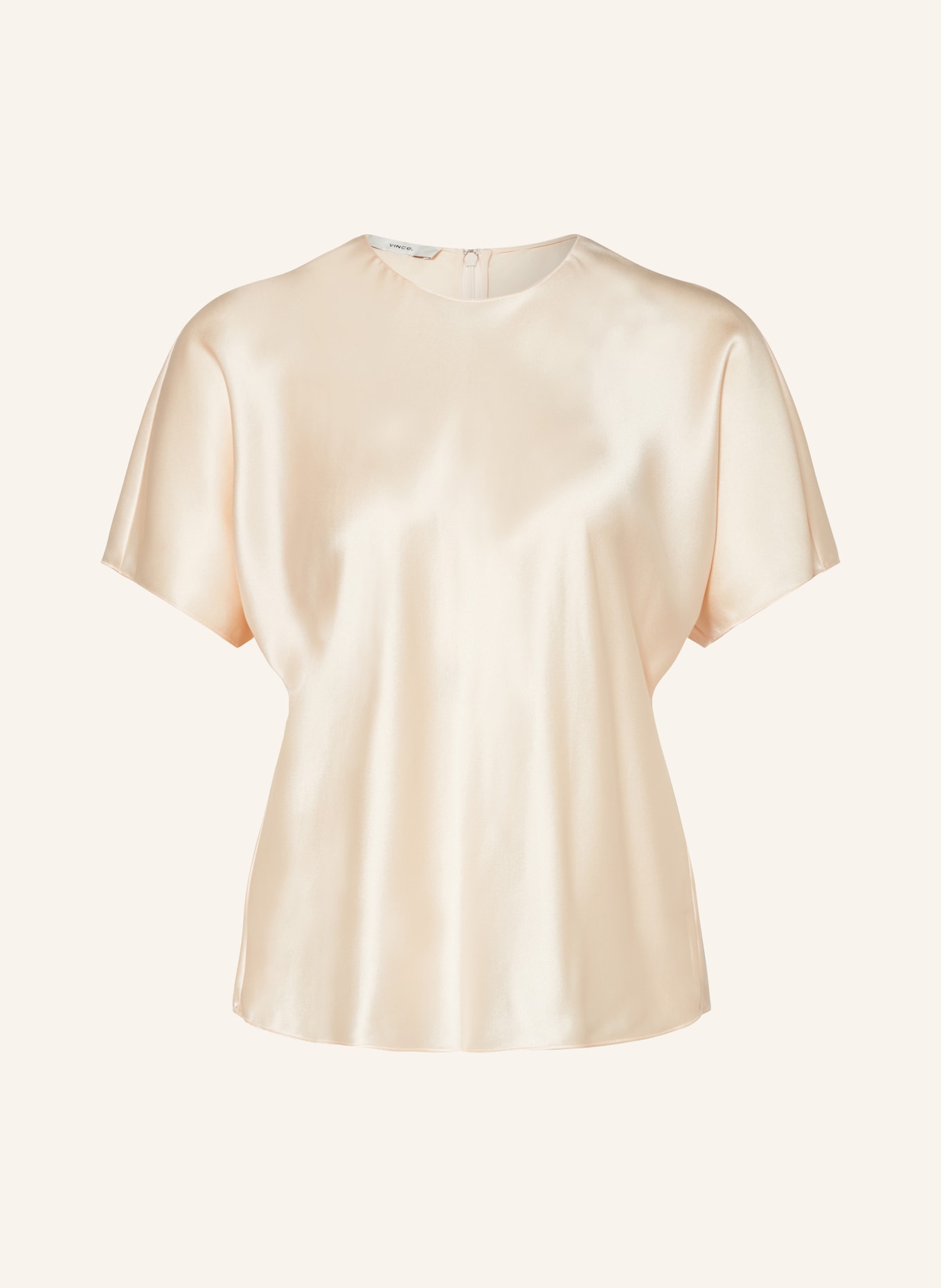VINCE Shirt blouse in satin, Color: CREAM (Image 1)
