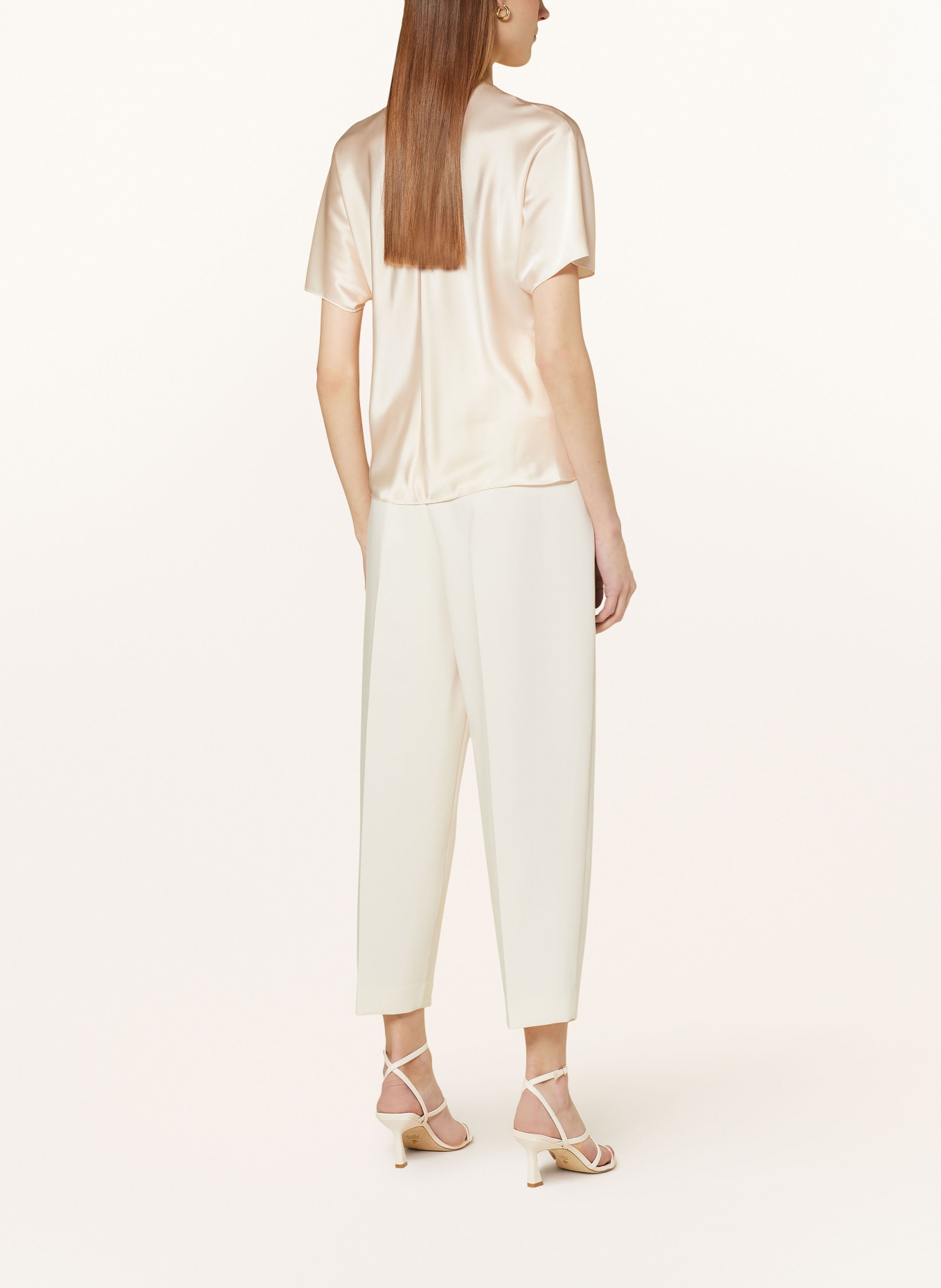 VINCE Shirt blouse in satin, Color: CREAM (Image 3)