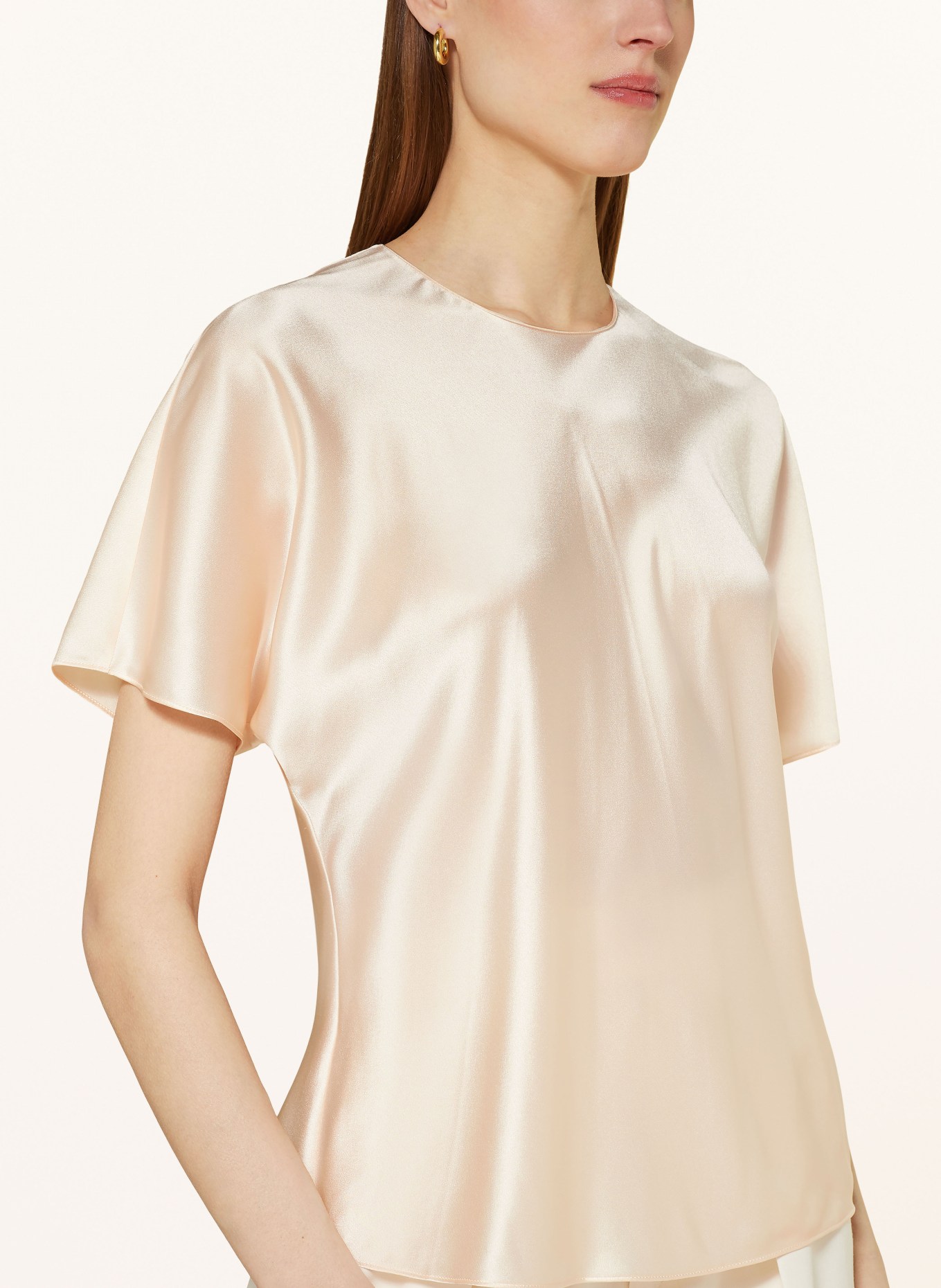 VINCE Shirt blouse in satin, Color: CREAM (Image 4)