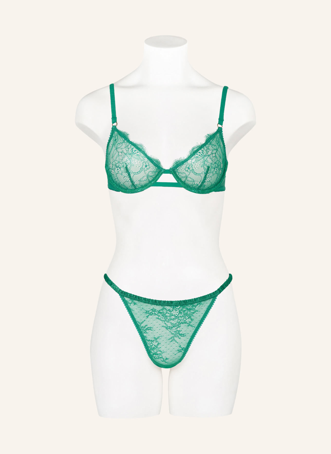 LOVE Stories Thong CHARLOTTE, Color: GREEN (Image 2)