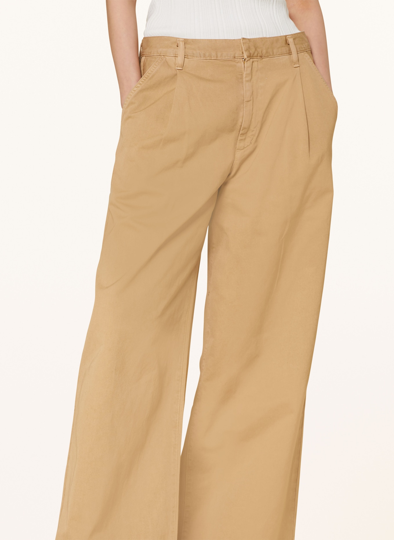 AGOLDE Spodnie DARYL, Kolor: CAMELOWY (Obrazek 5)