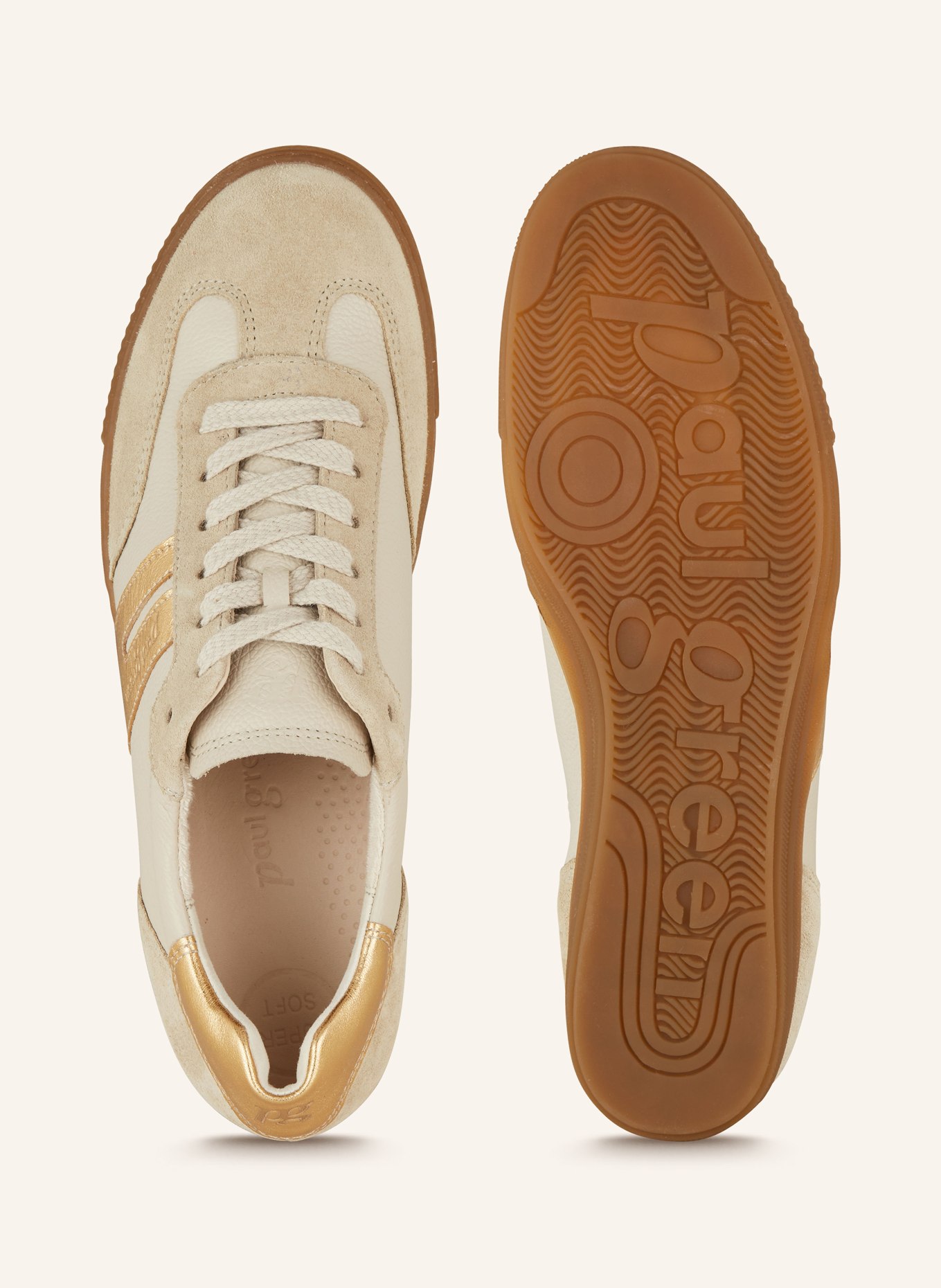 paul green Sneakers, Color: BEIGE/ GOLD (Image 5)