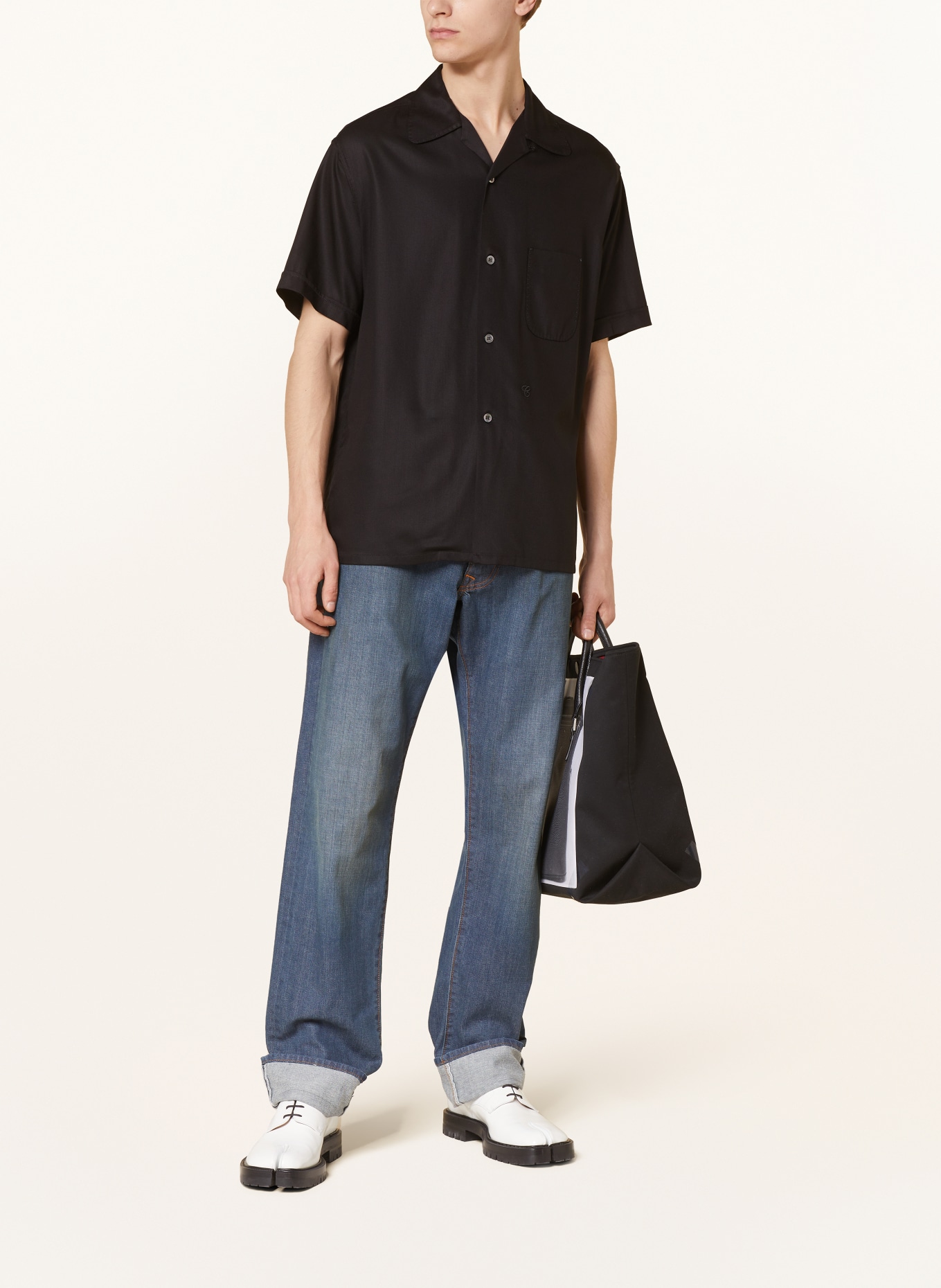Maison Margiela Resort shirt comfort fit, Color: BLACK (Image 2)