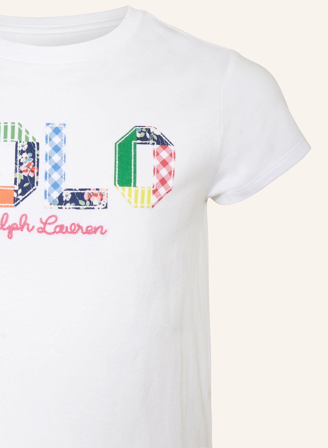 POLO RALPH LAUREN T-Shirt, Farbe: WEISS/ BLAU/ GRÜN (Bild 3)