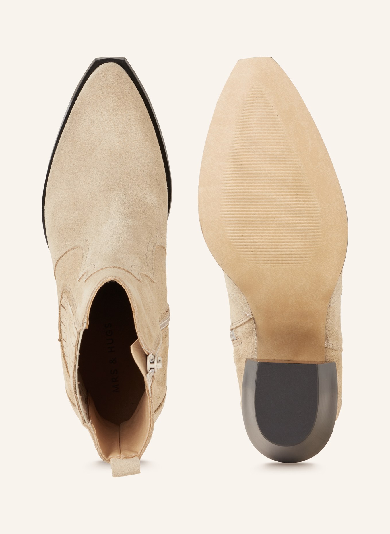MRS & HUGS Kotníčkové boty, Barva: SVĚTLE HNĚDÁ (Obrázek 6)