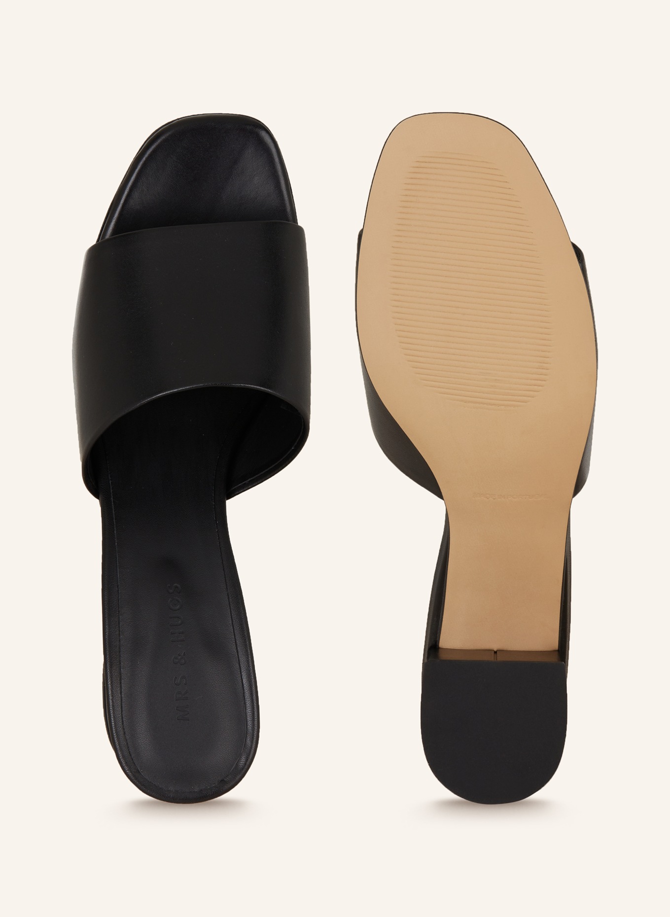 MRS & HUGS Mules: ČERNÁ