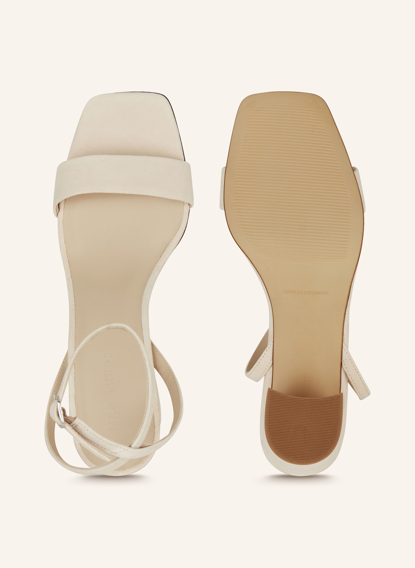 MRS & HUGS Sandaletten, Farbe: CREME (Bild 5)