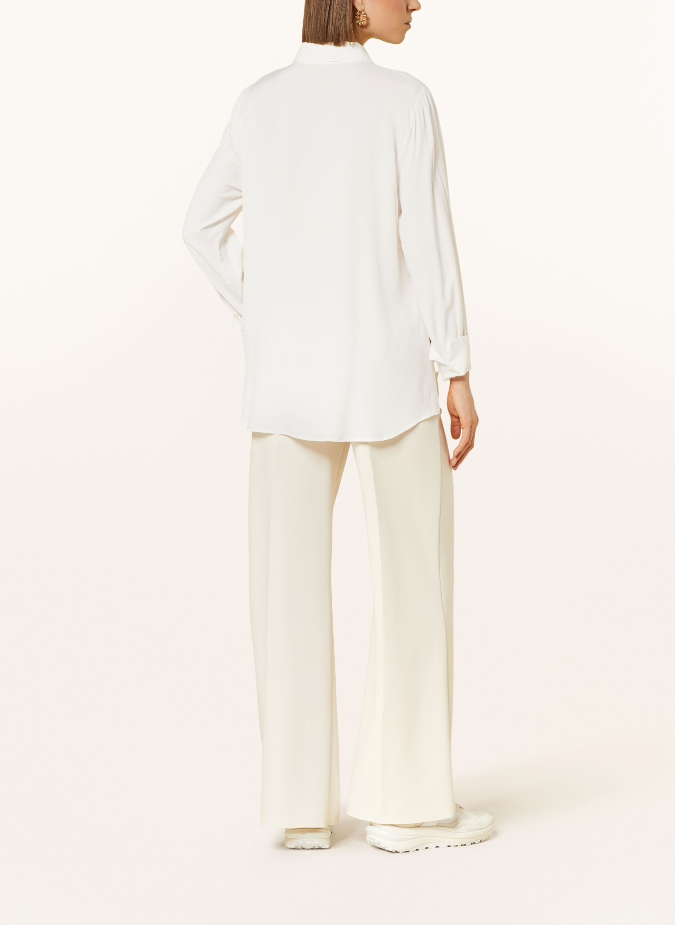 RIANI Wide leg trousers made of jersey, Color: CREAM (Image 3)