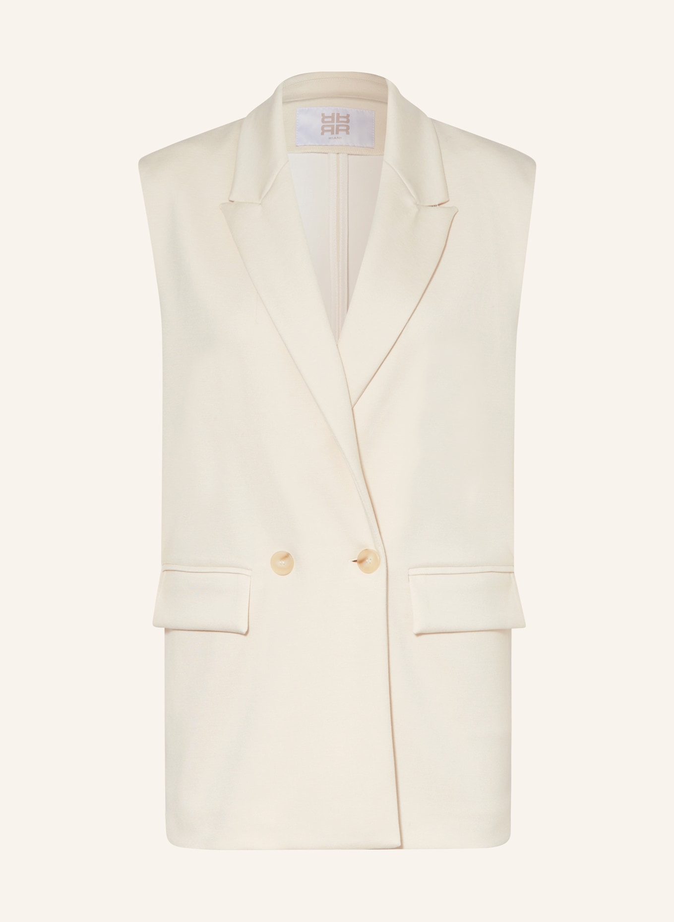 RIANI Blazer vest made of jersey, Color: CREAM (Image 1)