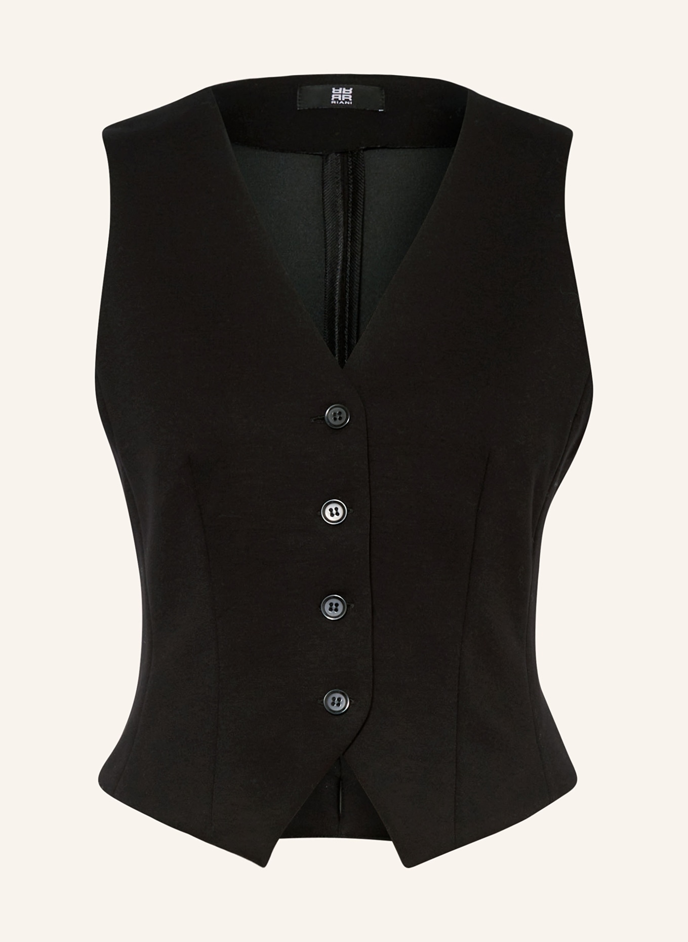 RIANI Blazer vest made of jersey, Color: BLACK (Image 1)