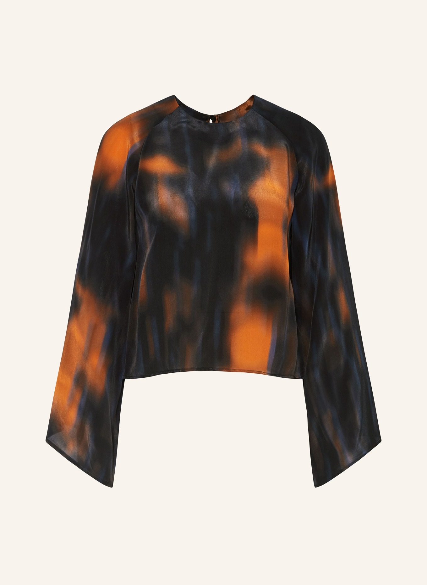 RIANI Shirt blouse: BLACK / DARK BLUE / COGNAC