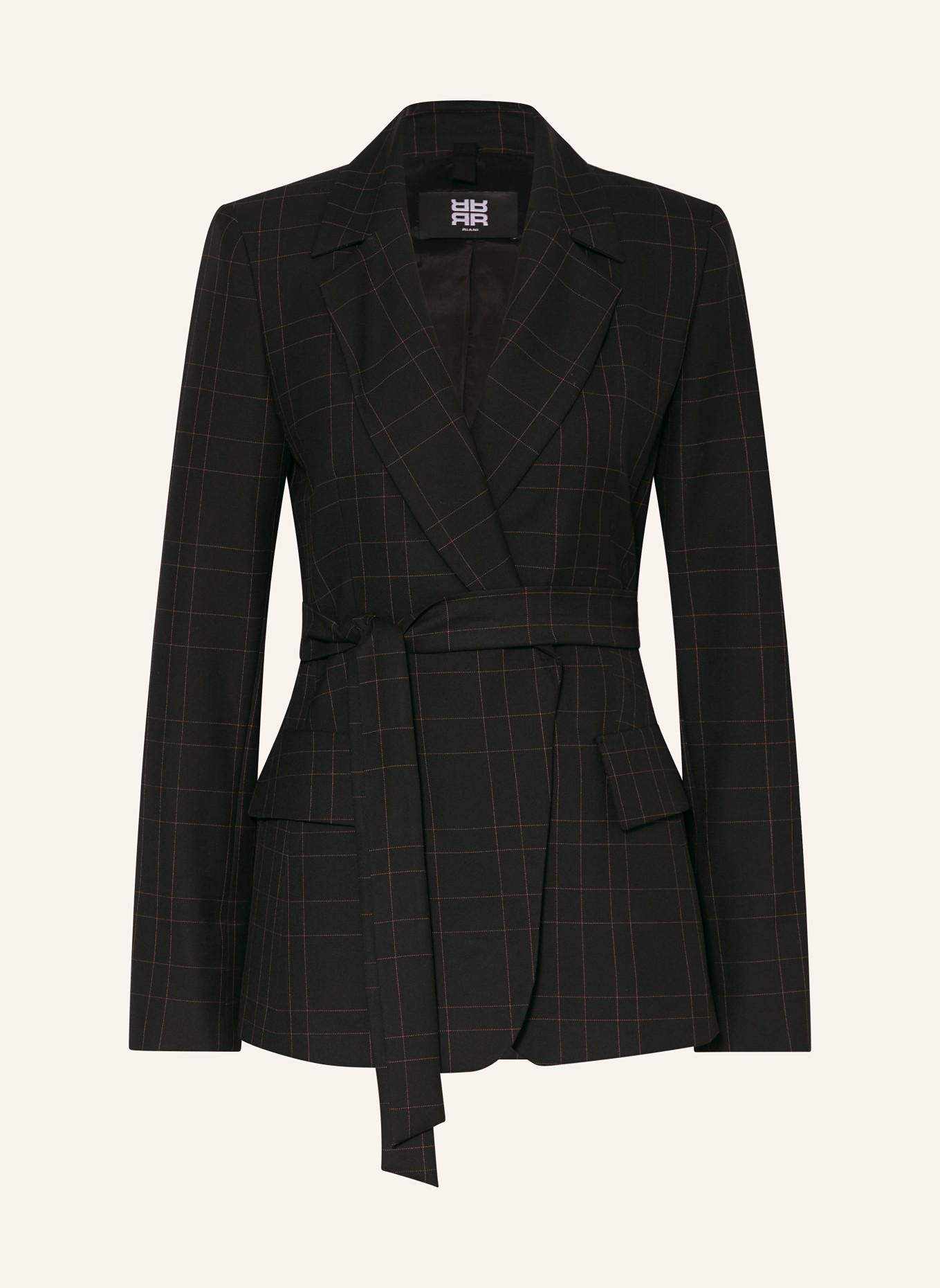 RIANI Blezer: CZARNY / JASNOPOMARAŃCZOWY