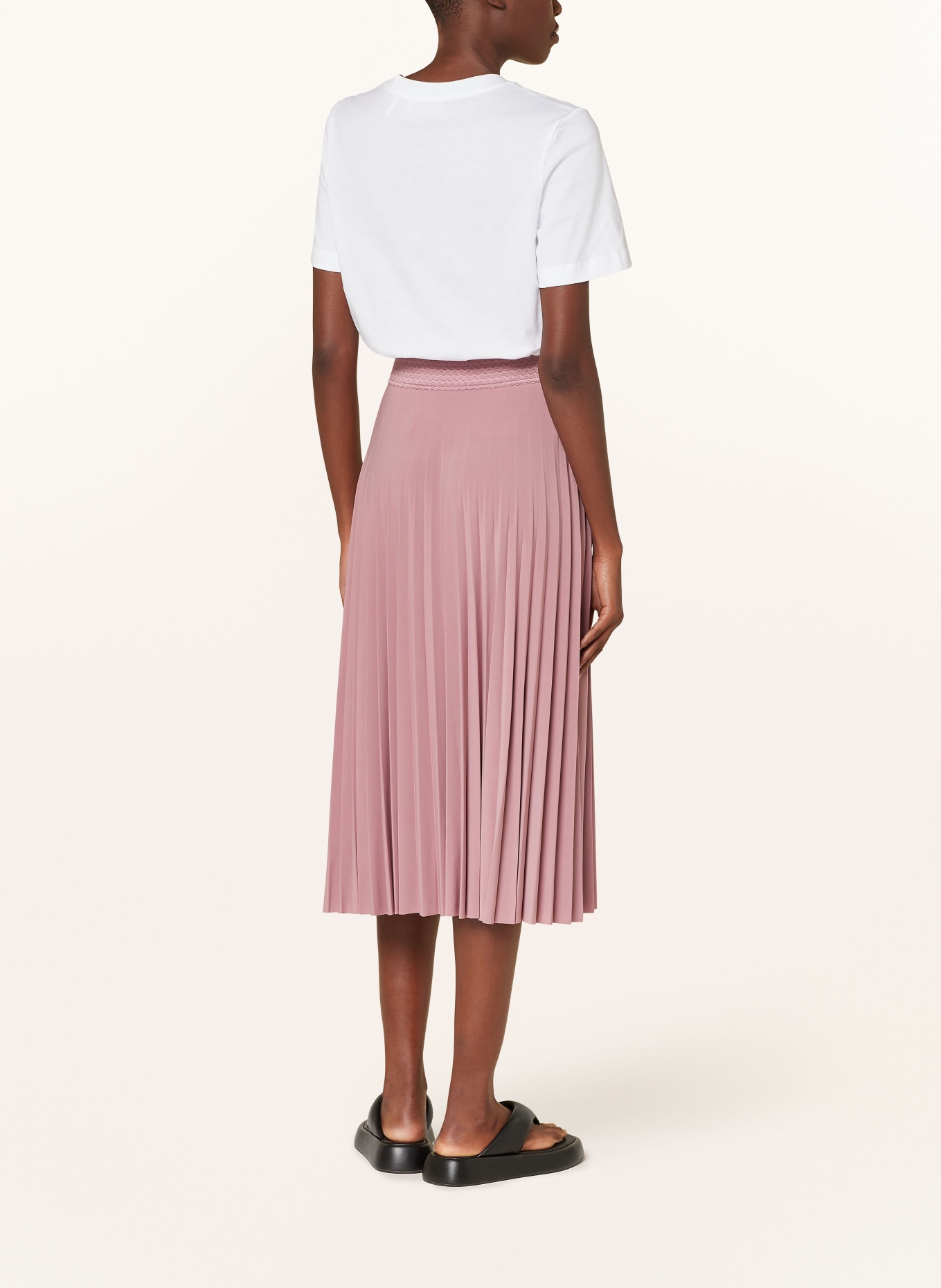 rich&royal Pleated skirt, Color: DUSKY PINK (Image 3)