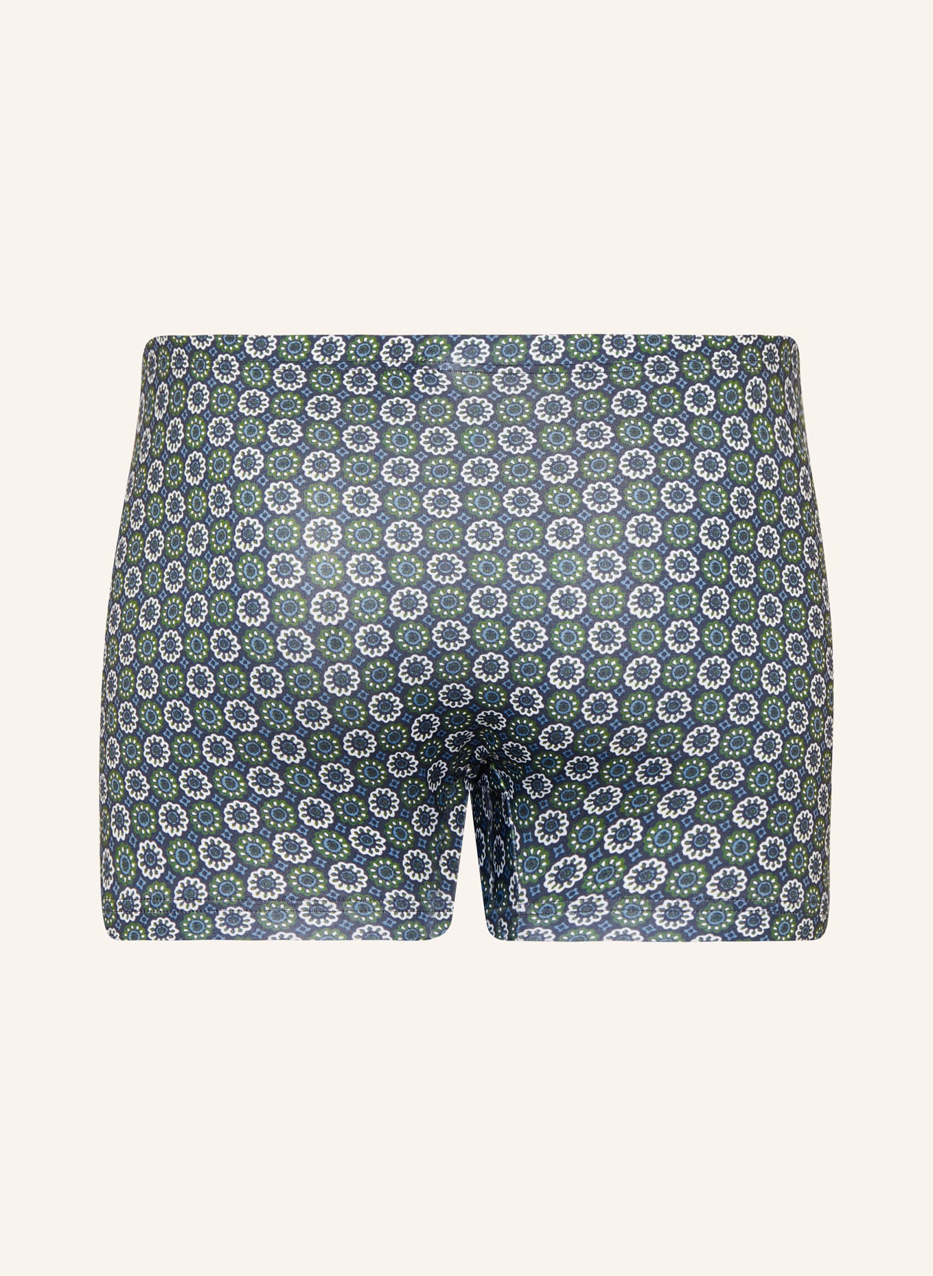 mey Boxer shorts series FLOWERY, Color: DARK BLUE/ OLIVE/ WHITE (Image 2)
