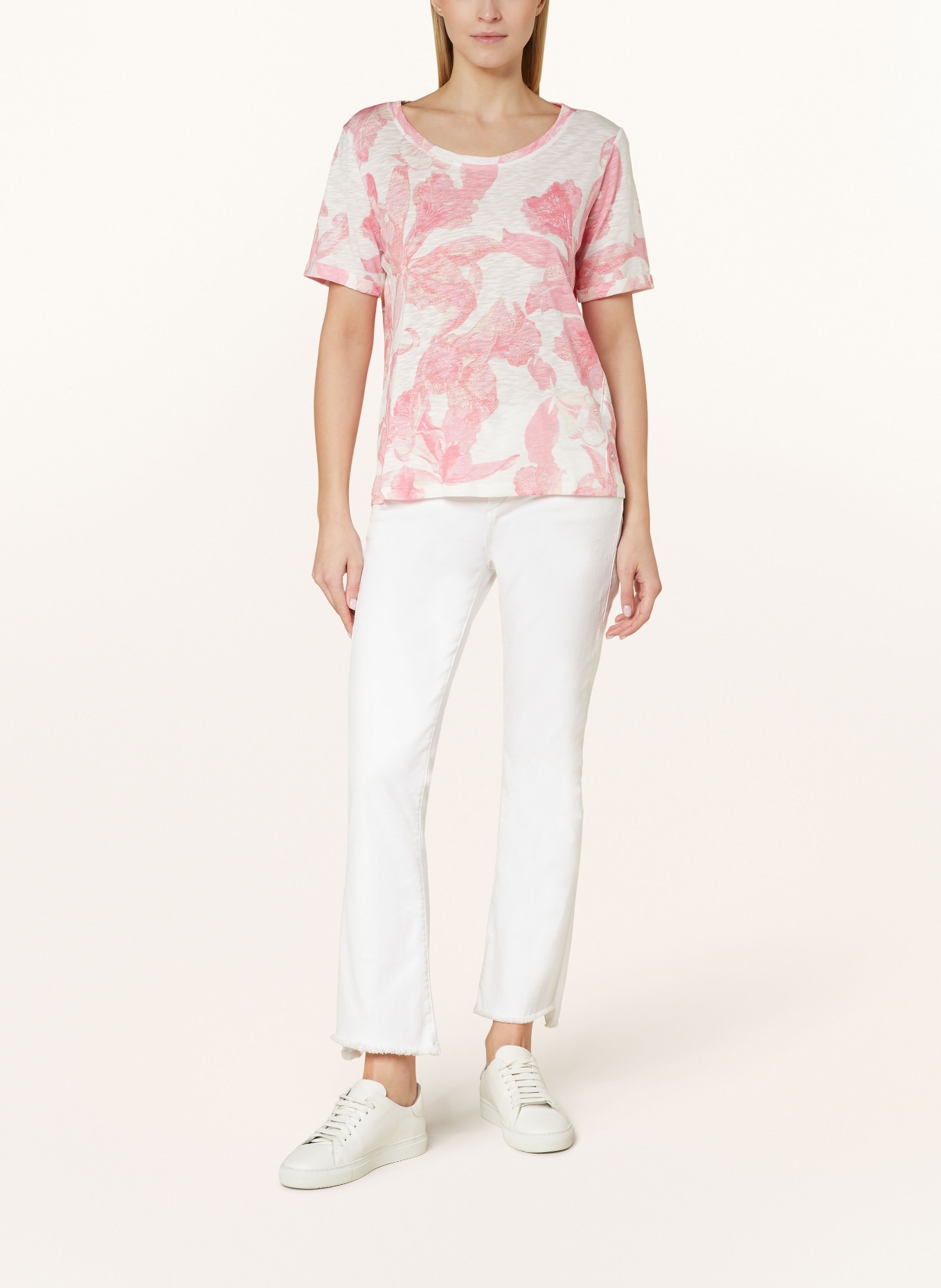 monari T-shirt, Color: PINK/ WHITE (Image 2)