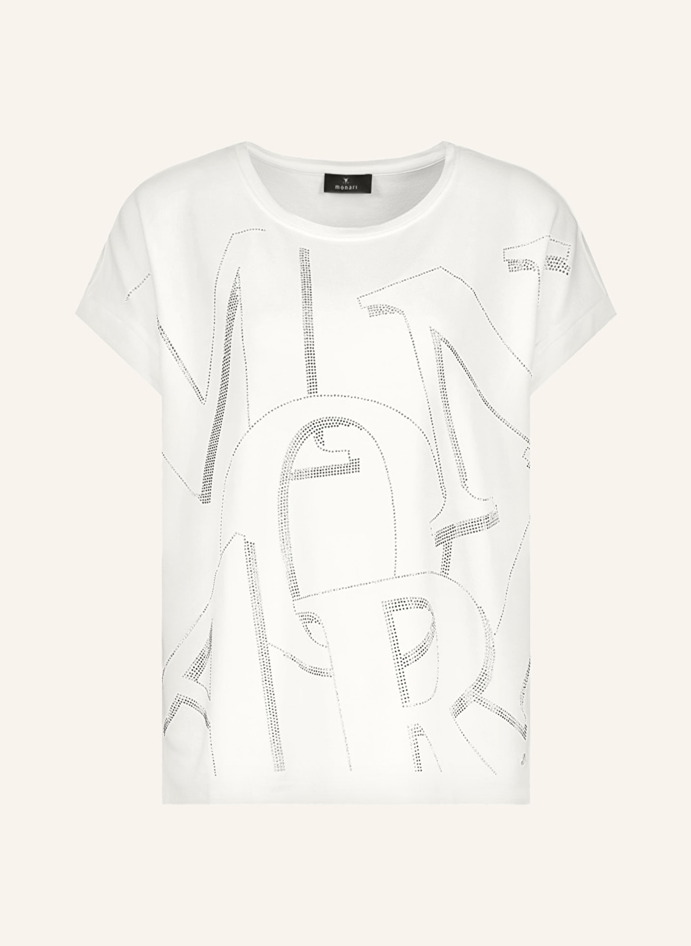 monari T-Shirt mit Schmucksteinen, Farbe: WEISS (Bild 1)