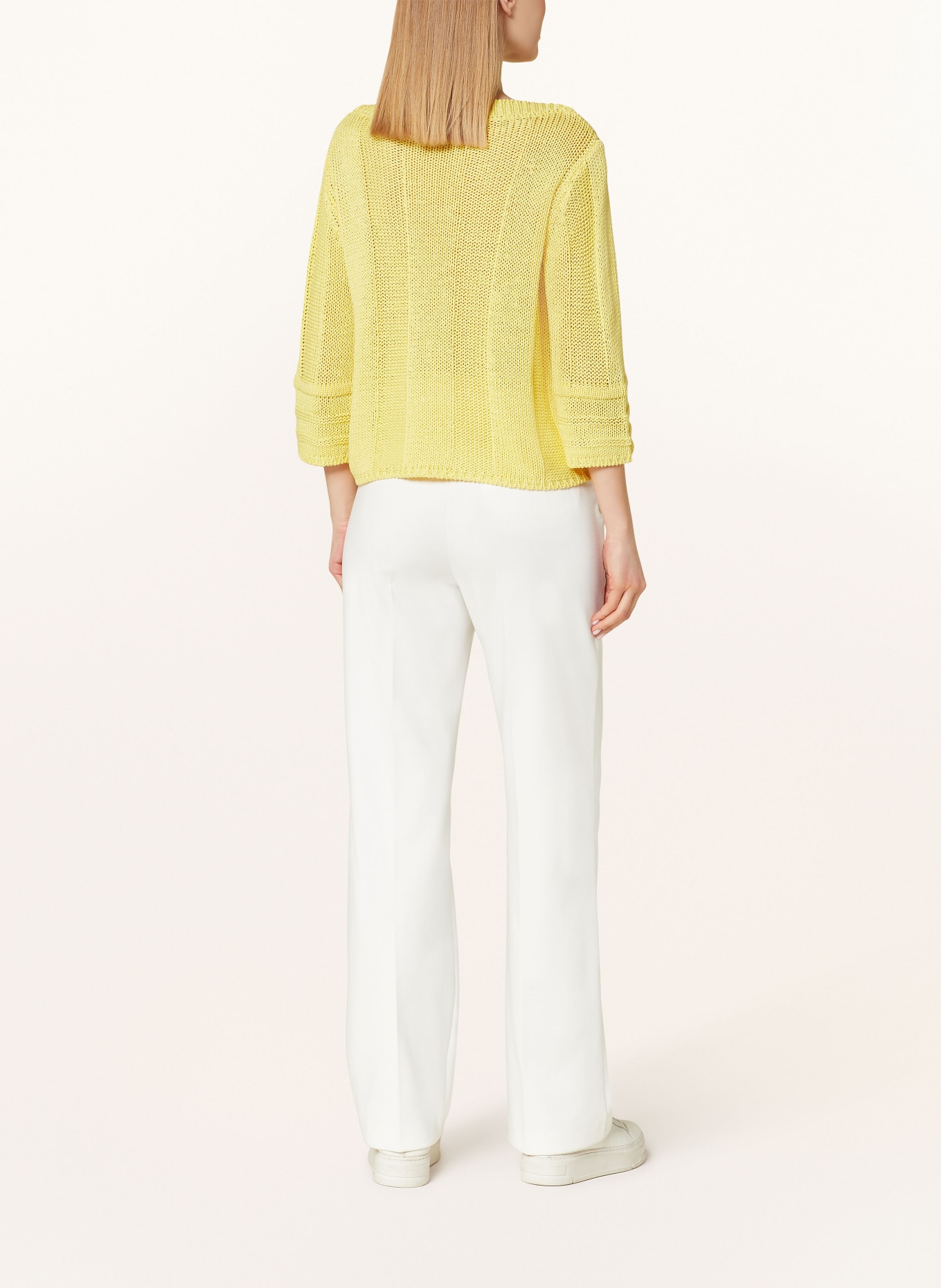 monari Sweater with 3/4 sleeves, Color: YELLOW (Image 3)