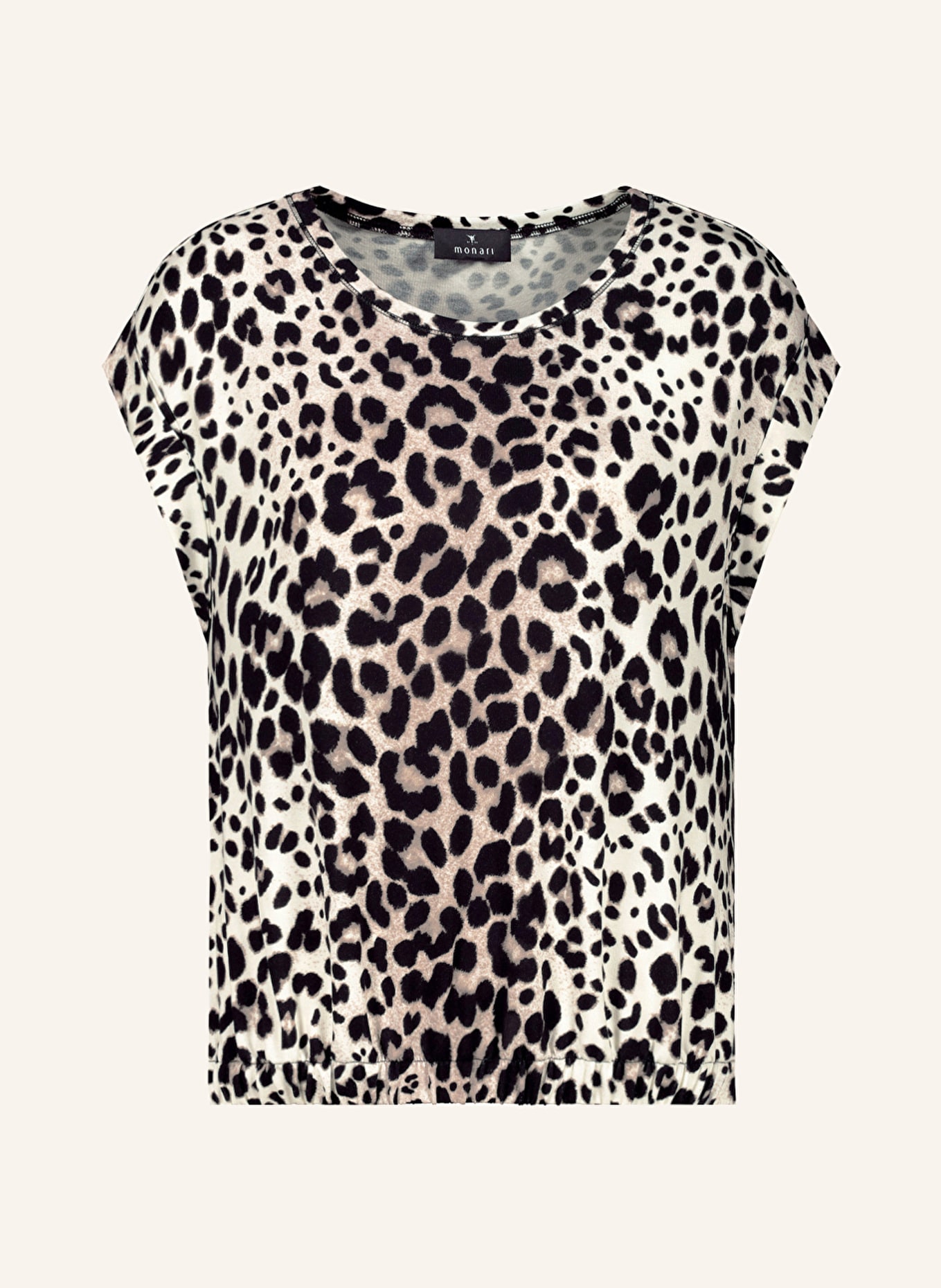monari Shirt blouse, Color: BLACK/ TAUPE/ ECRU (Image 1)