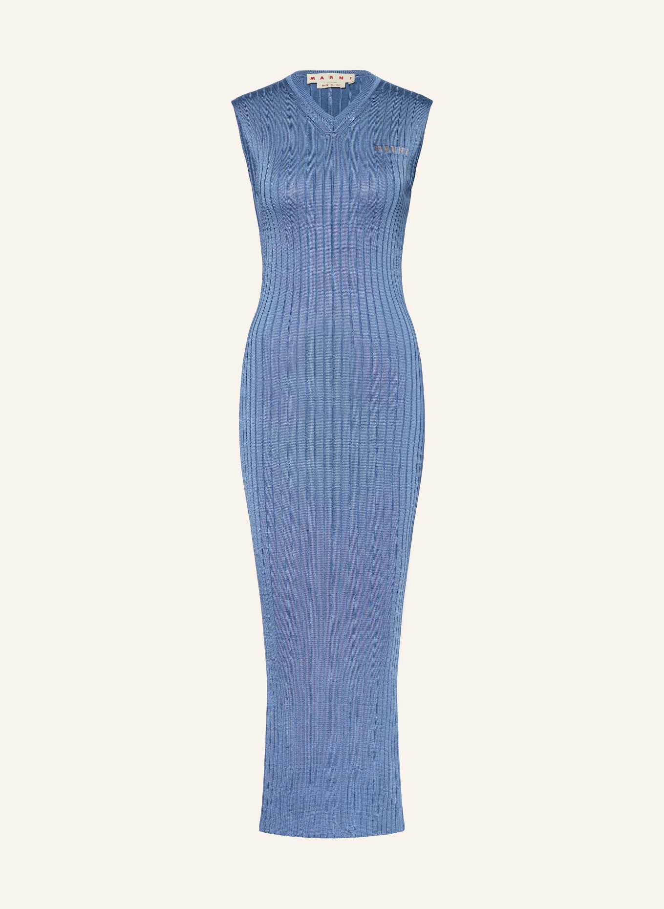 MARNI Pletené šaty, Barva: MODRÁ (Obrázek 1)