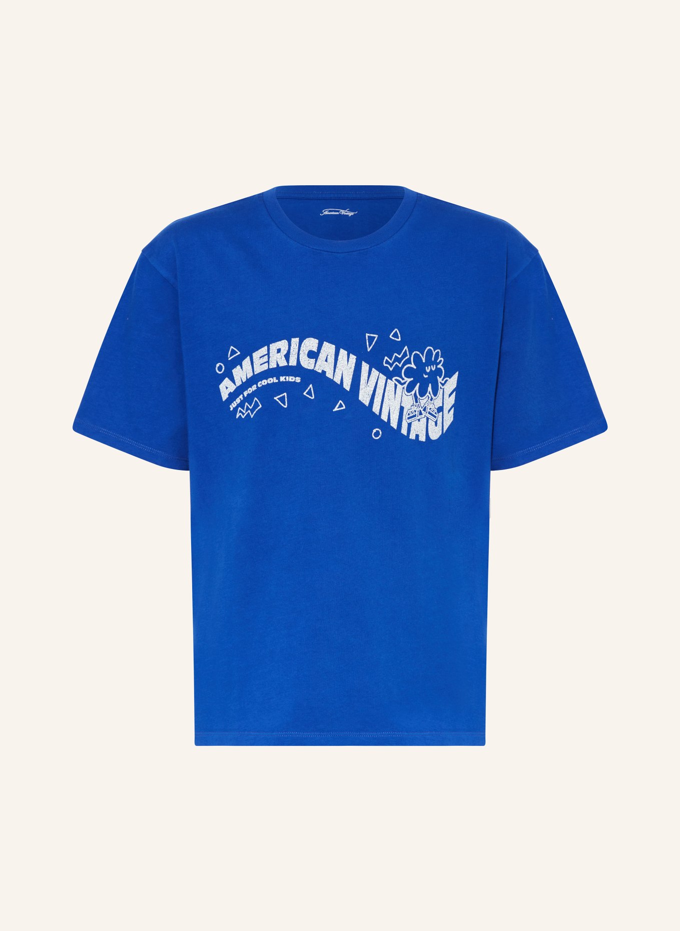 American Vintage T-shirt, Kolor: NIEBIESKI (Obrazek 1)