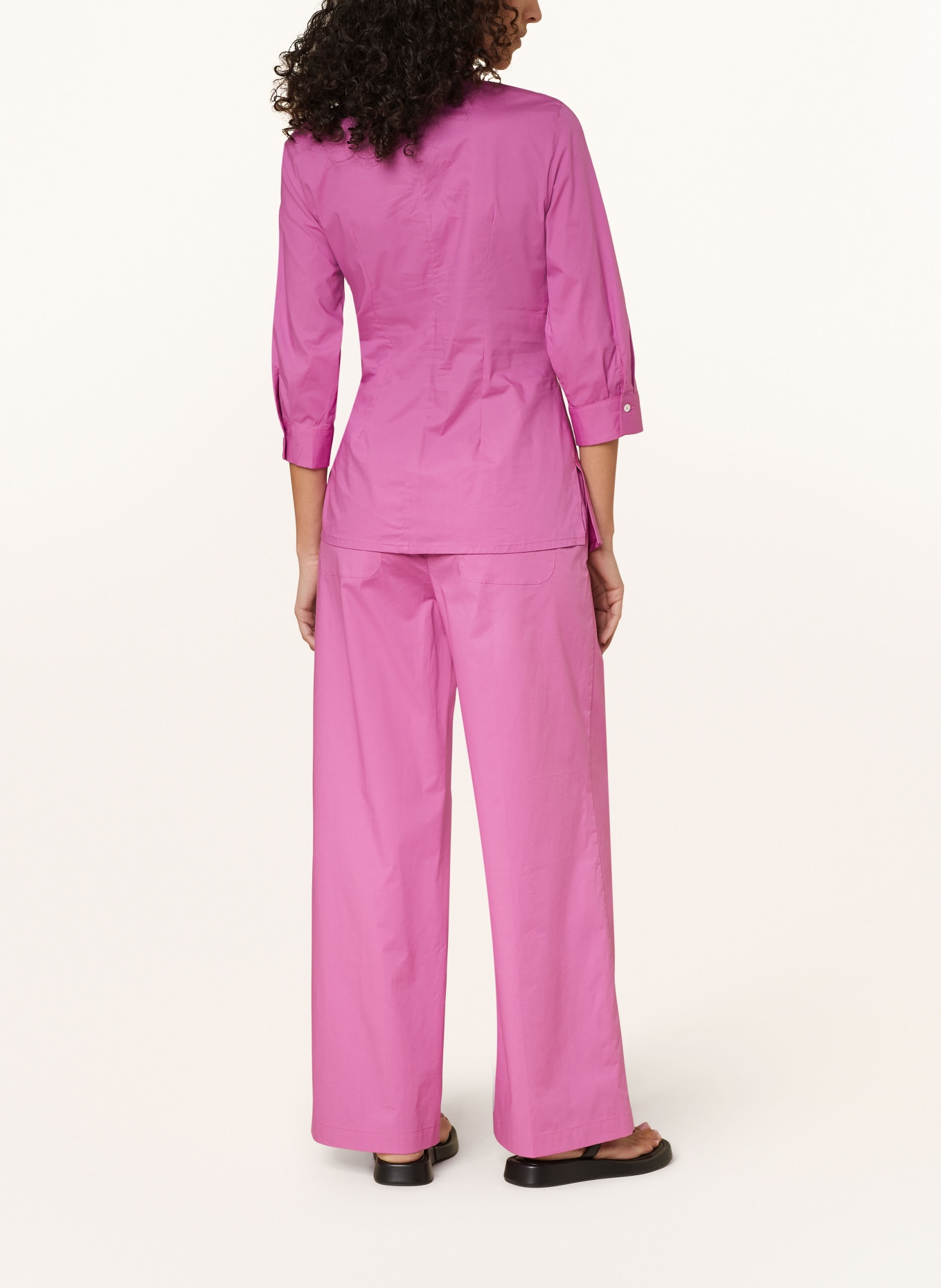 ROSSO35 Shirt blouse with 3/4 sleeves, Color: FUCHSIA (Image 3)