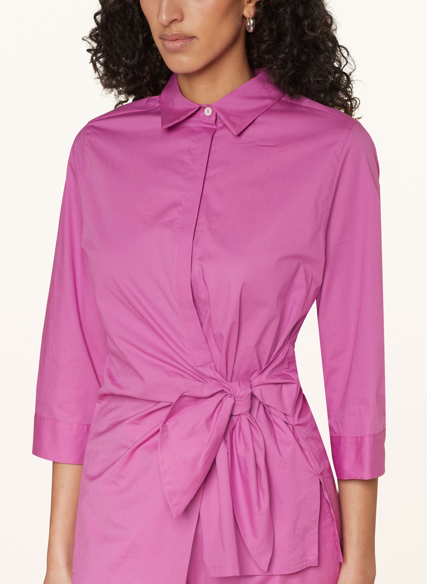 ROSSO35 Shirt blouse with 3/4 sleeves, Color: FUCHSIA (Image 4)