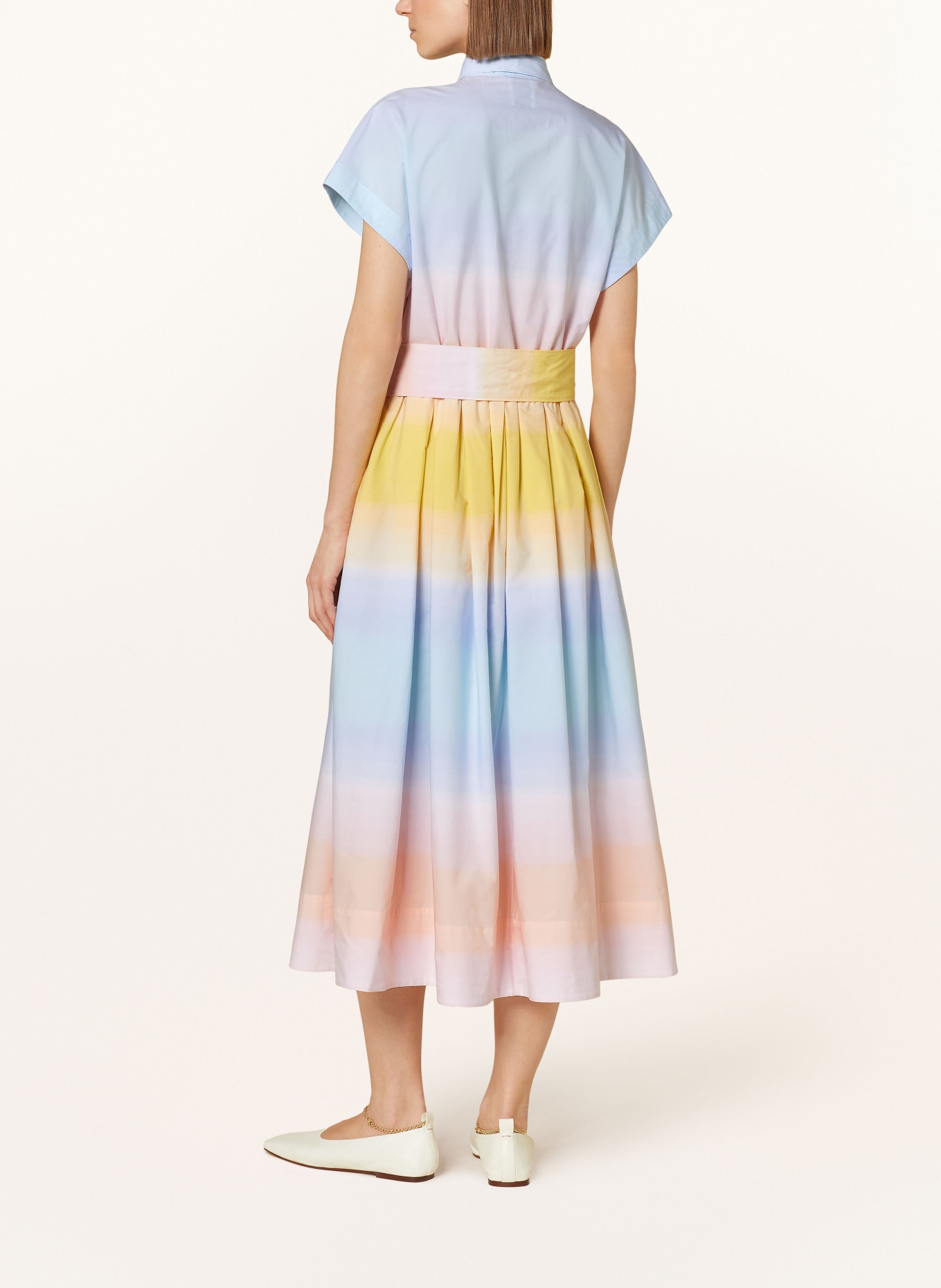 sara roka Shirt dress ETRELLE, Color: LIGHT BLUE/ PINK/ YELLOW (Image 3)