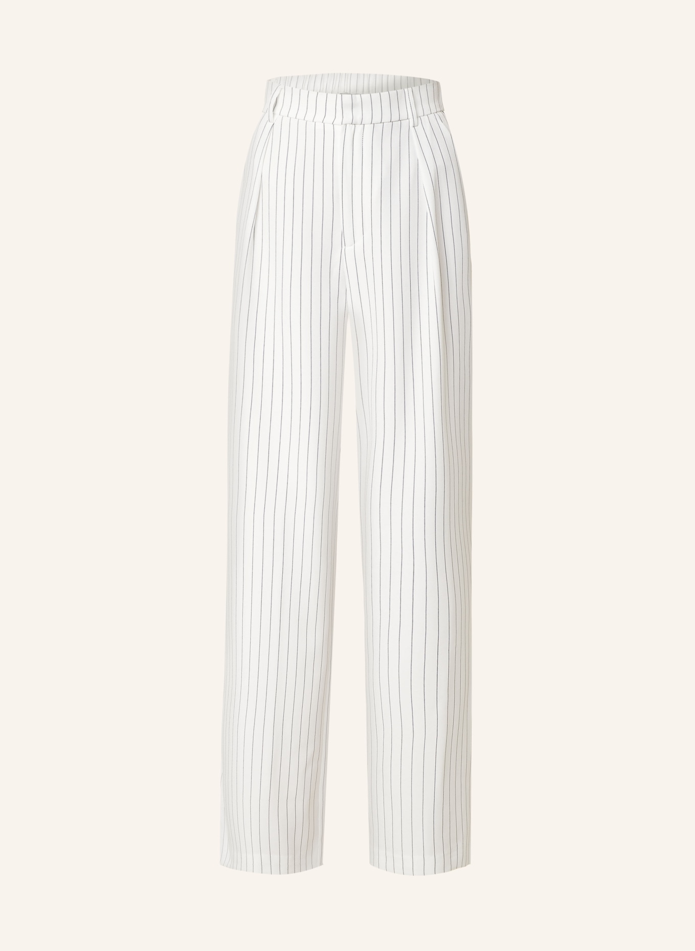 NEO NOIR Wide leg trousers ALESSANDRA, Color: WHITE/ BLACK (Image 1)
