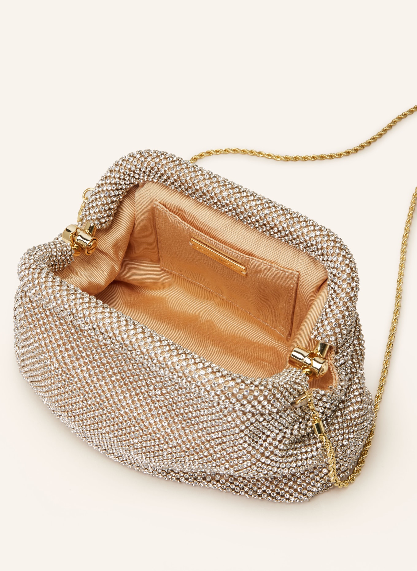 LOEFFLER RANDALL Clutch DOREEN with decorative gems, Color: GOLD (Image 3)