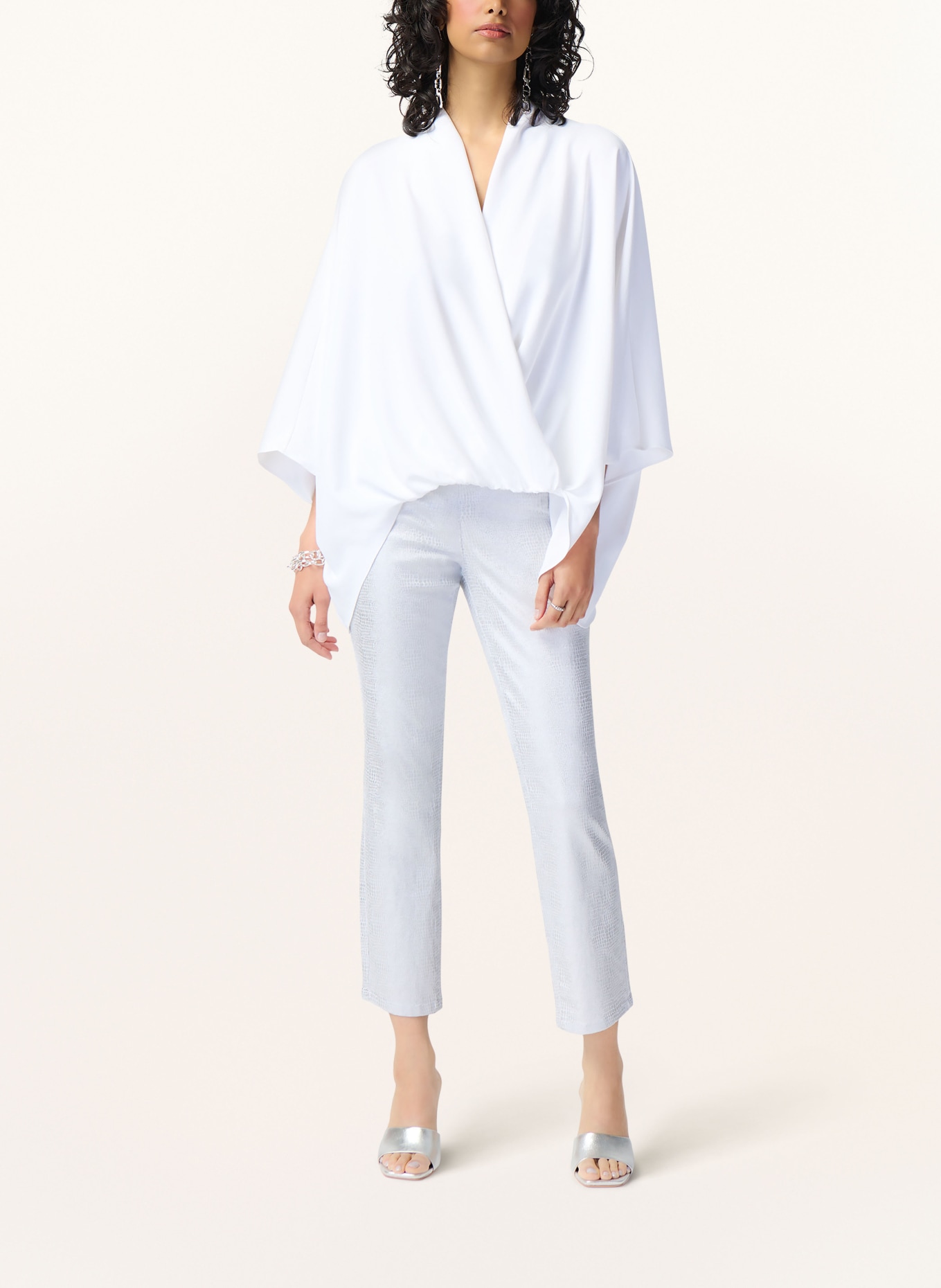 Joseph Ribkoff Oversized shirt blouse, Color: WHITE (Image 2)