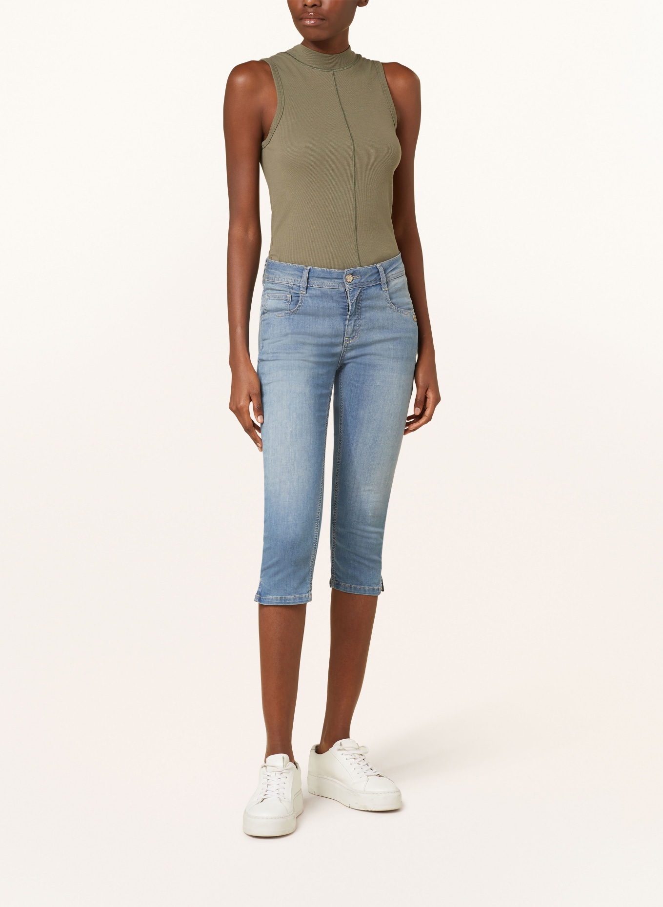 GANG 3/4 jeans 94 AMELIE CAPRI, Color: 7769 midblue wave (Image 2)