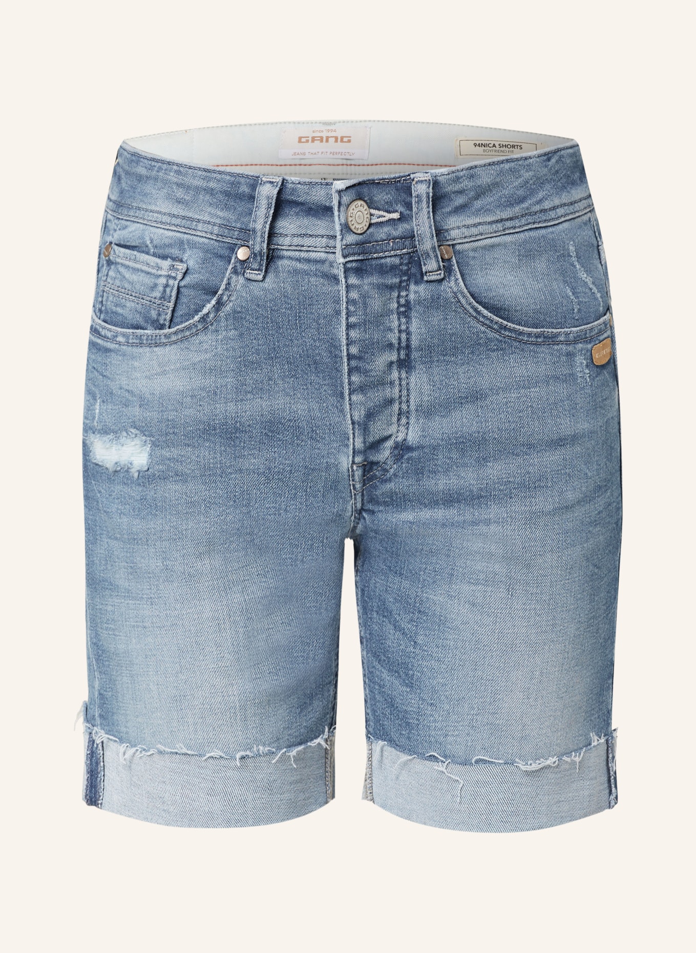 GANG Szorty jeansowe 94NICKA SHORTS, Kolor: 7779 denim used (Obrazek 1)
