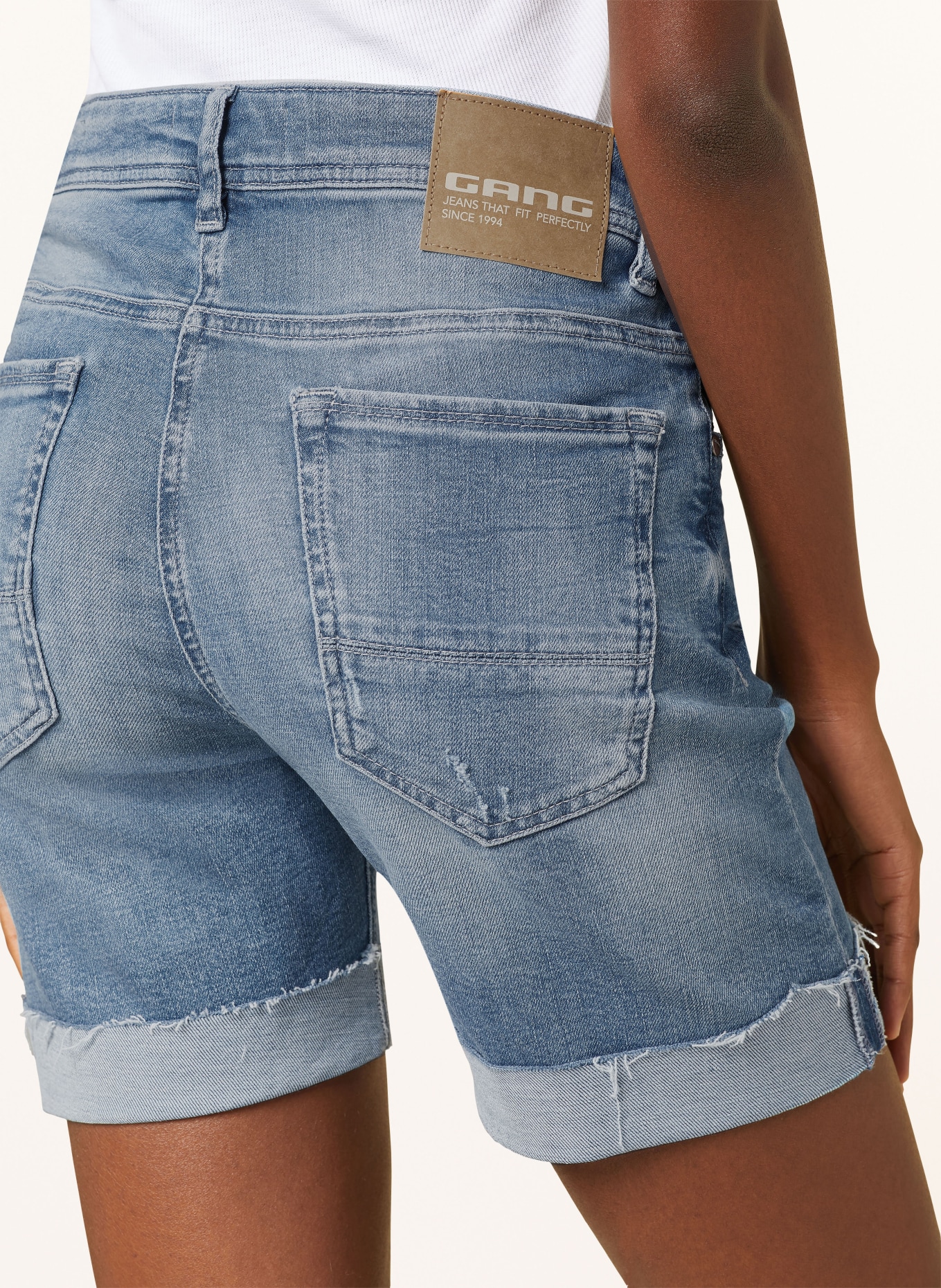 GANG Szorty jeansowe 94NICKA SHORTS, Kolor: 7779 denim used (Obrazek 5)