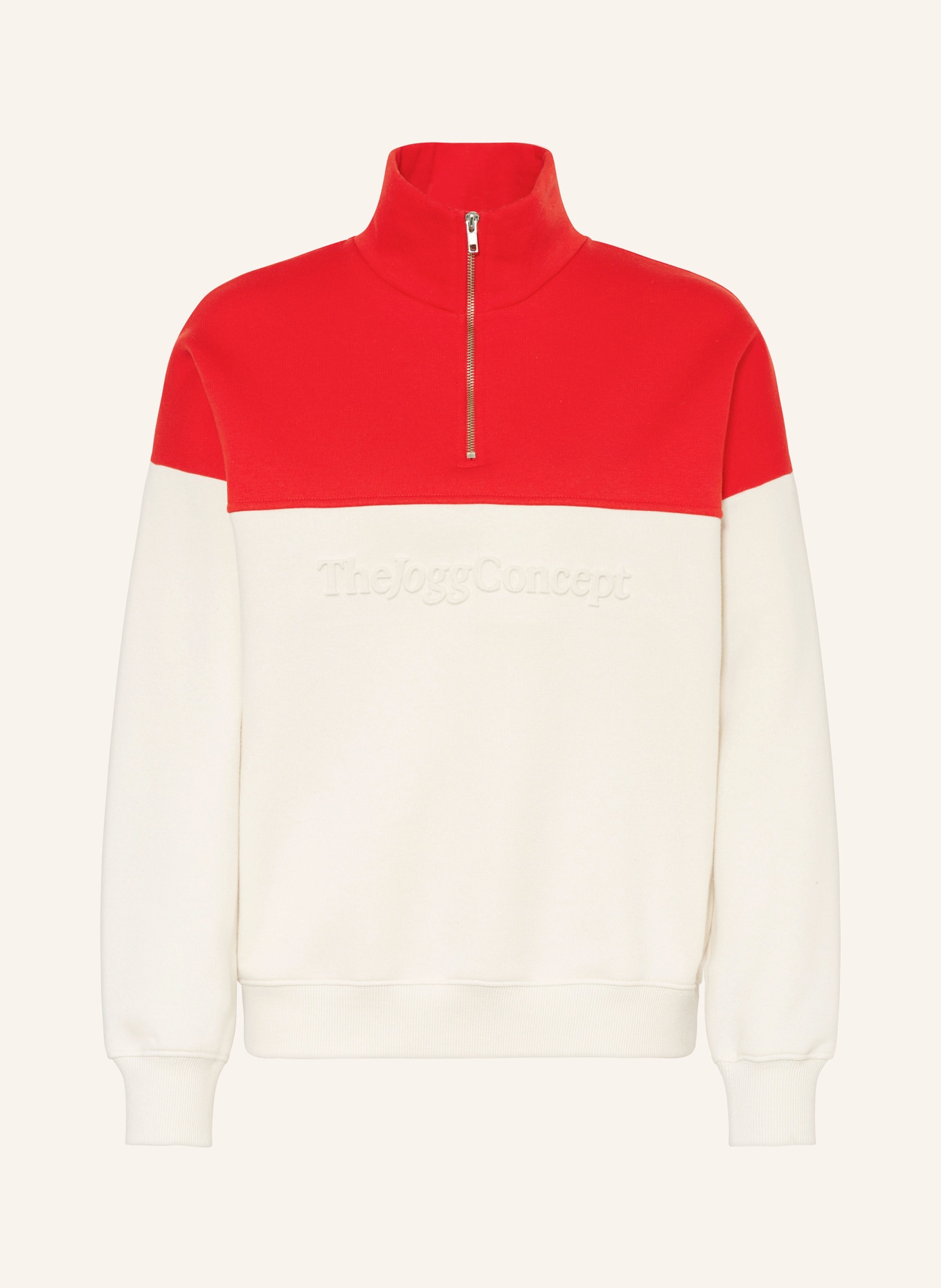 TheJoggConcept adidas Training 3 stripe cropped t-shirt in pink JCSAGE, Color: RED/ CREAM (Image 1)