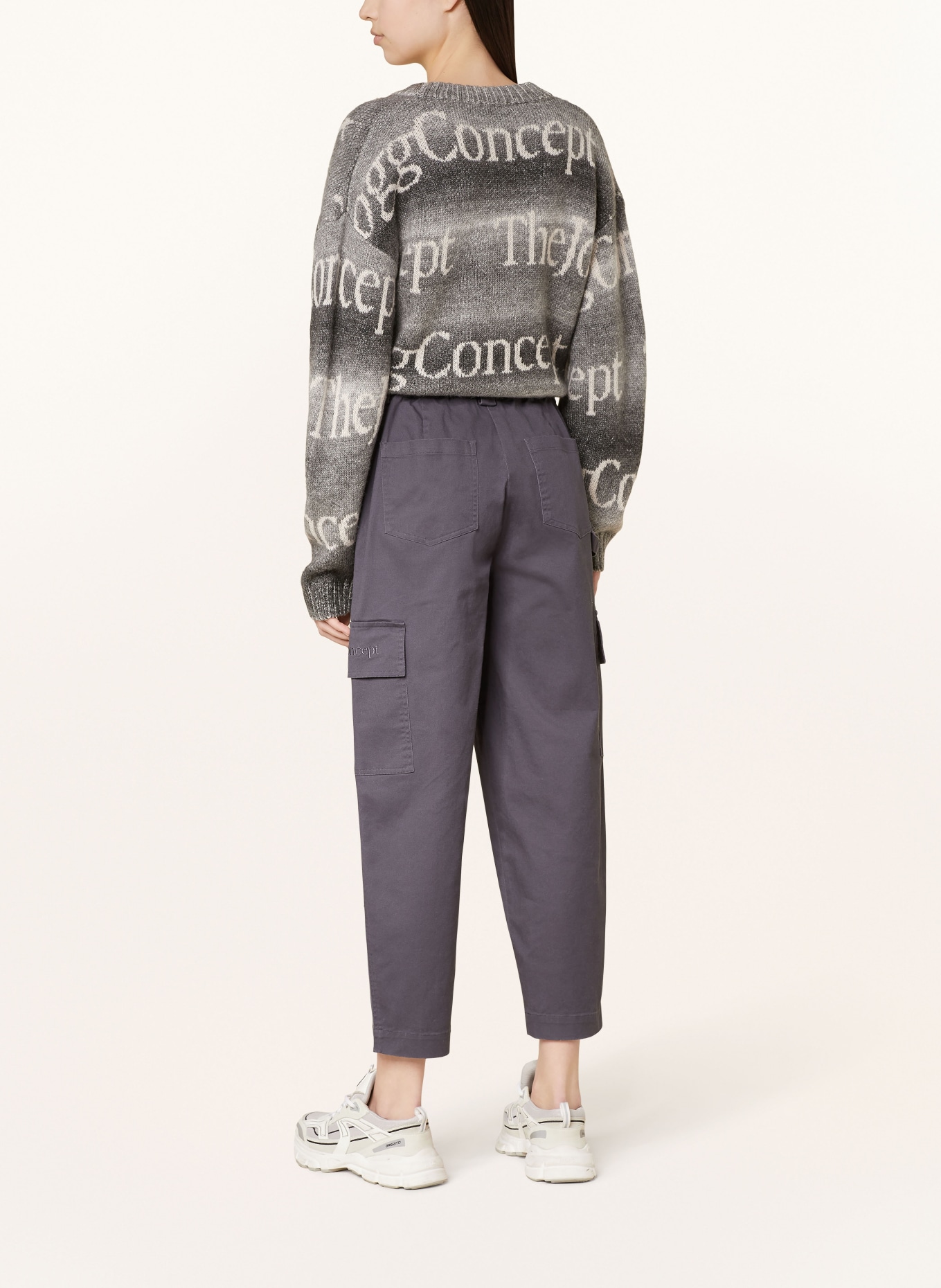 TheJoggConcept Bojówki JCDAFINE: CZIEMNOSZARY