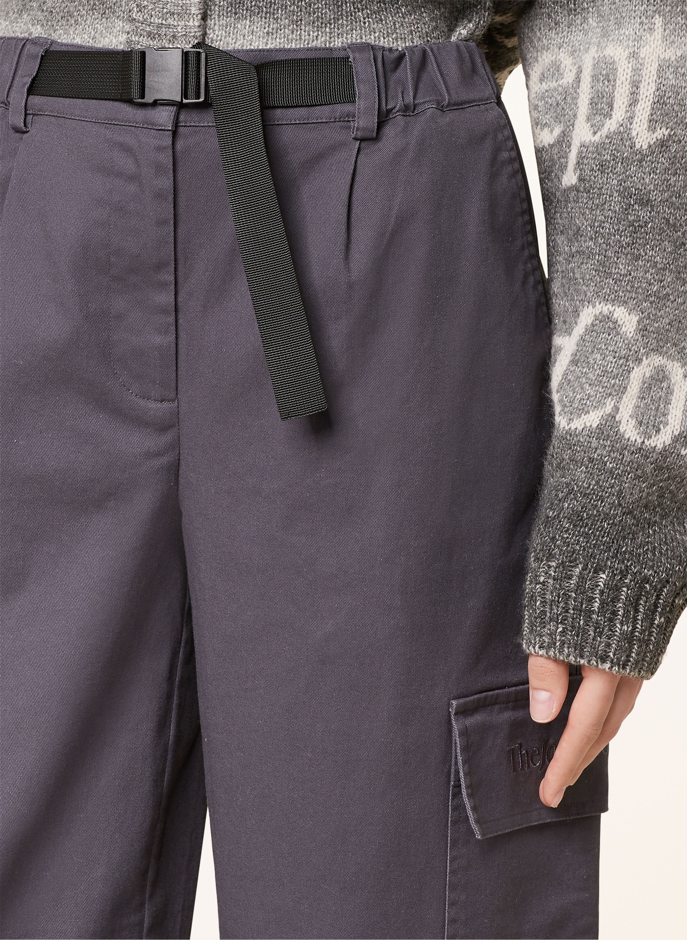 TheJoggConcept Bojówki JCDAFINE: CZIEMNOSZARY