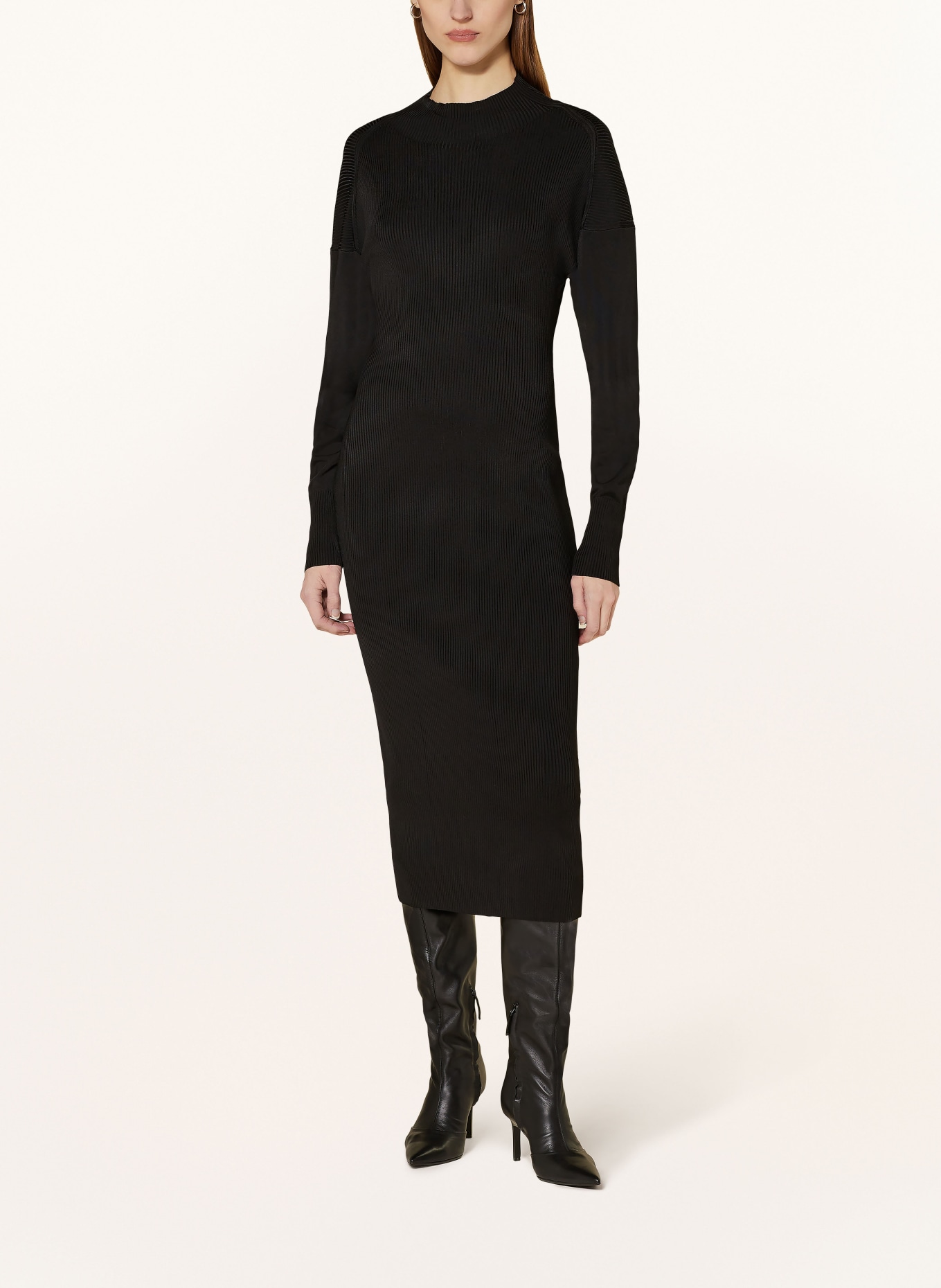 COS Knit dress with cut-out, Color: BLACK (Image 2)