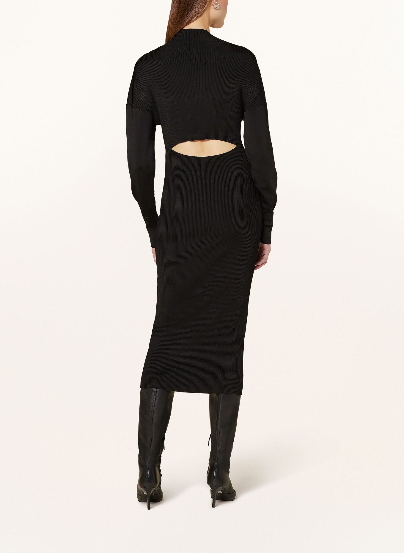 COS Knit dress with cut-out, Color: BLACK (Image 3)