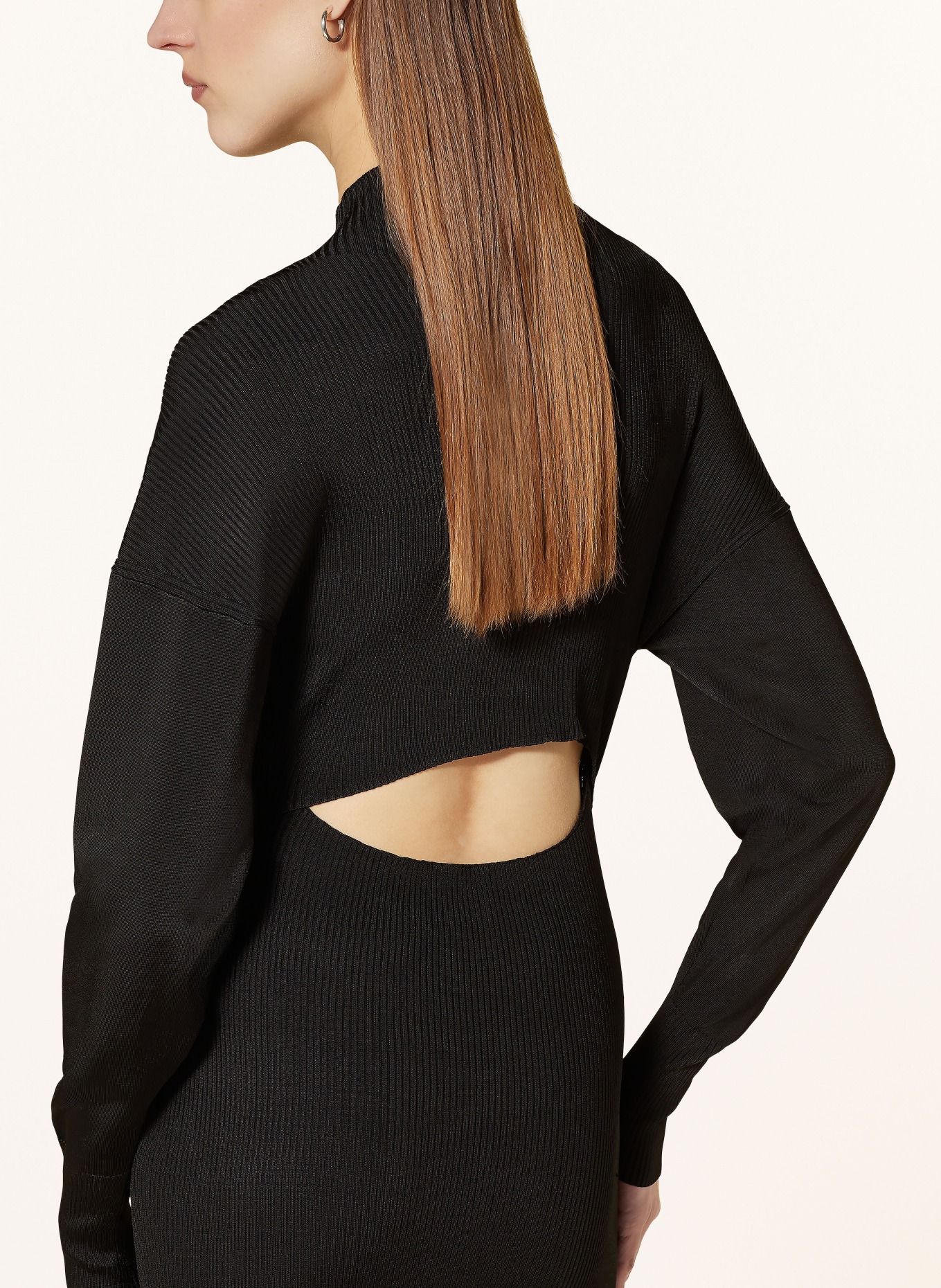 COS Knit dress with cut-out, Color: BLACK (Image 4)