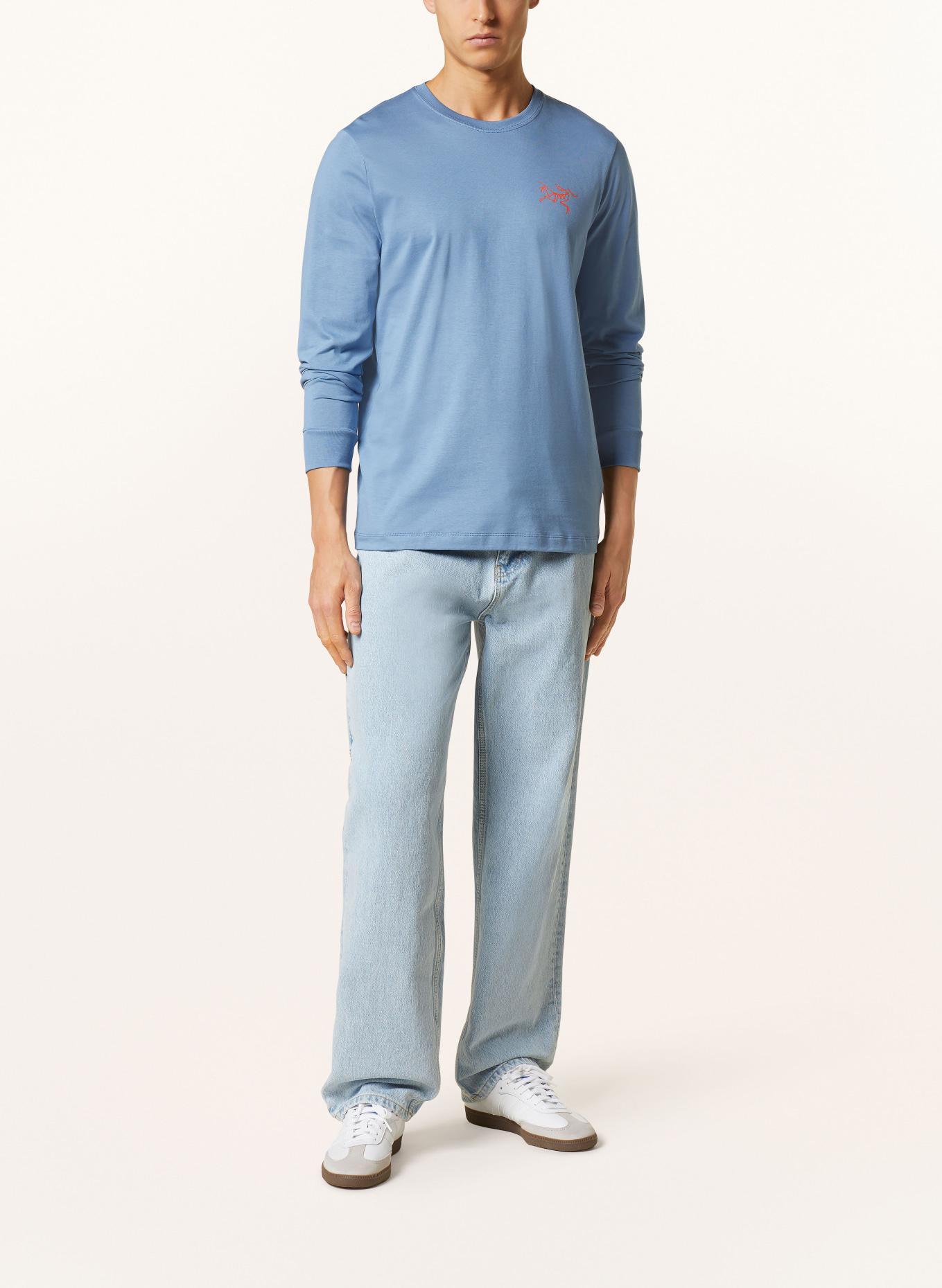 ARC'TERYX Long sleeve shirt, Color: BLUE GRAY/ DARK BLUE/ ORANGE (Image 3)