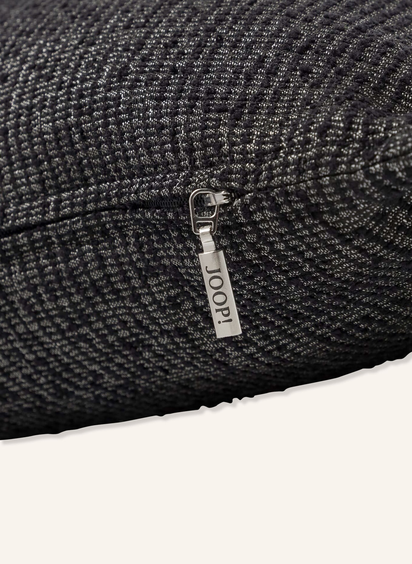 JOOP! Dekokissenhülle J!LEAF: DUNKELGRAU