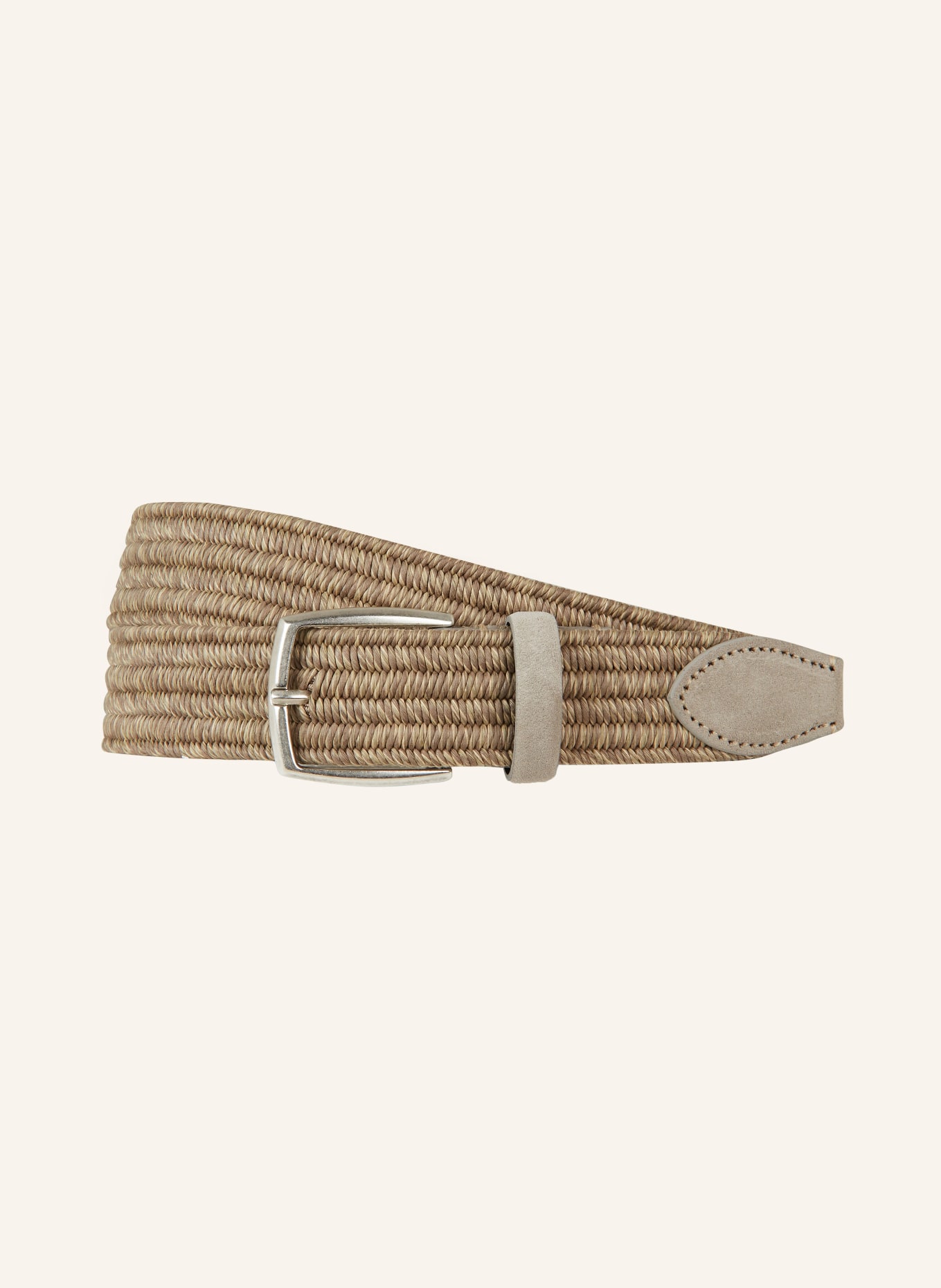 VENETA CINTURE Braided belt, Color: BEIGE (Image 1)