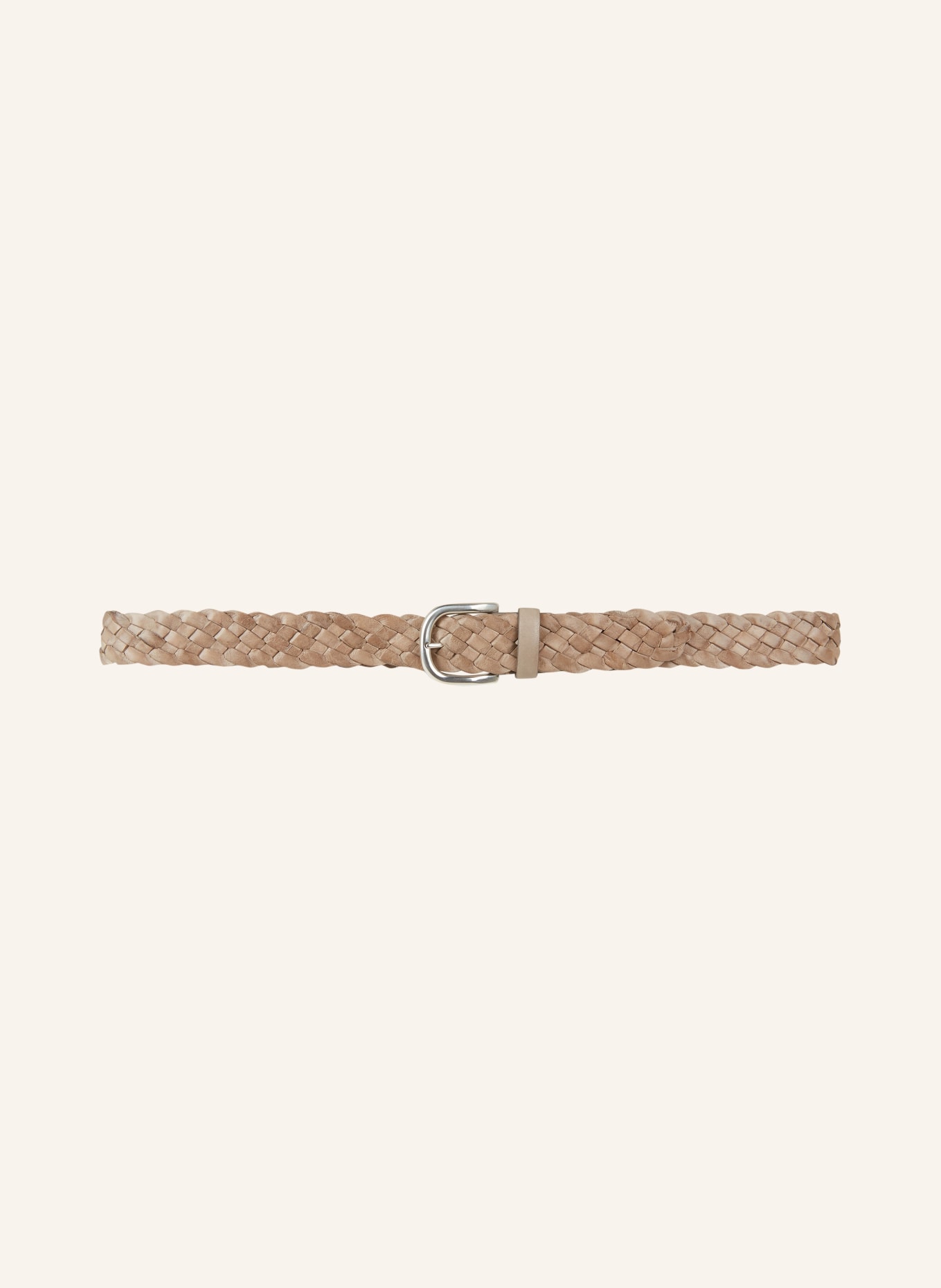 VENETA CINTURE Braided belt made of leather, Color: BEIGE (Image 2)