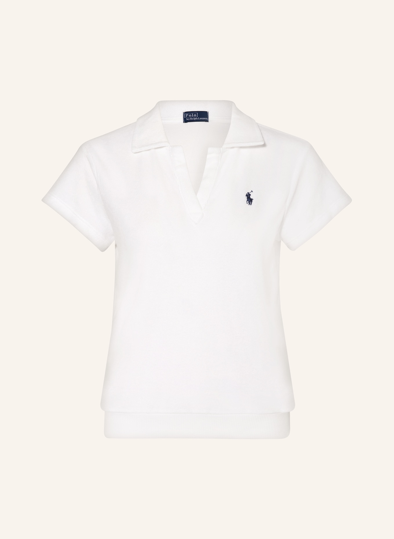 POLO RALPH LAUREN Terry cloth polo shirt, Color: WHITE (Image 1)
