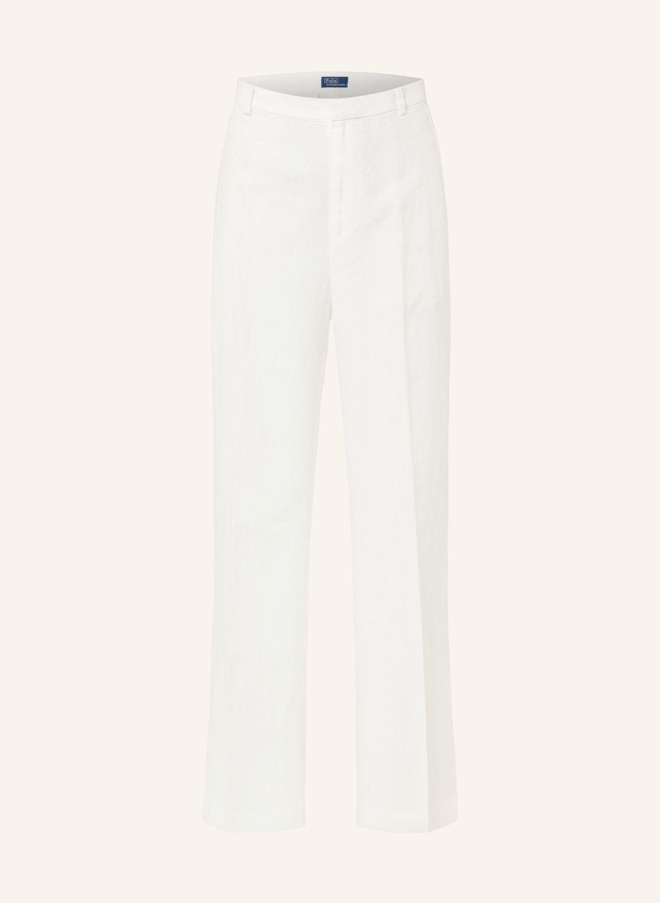POLO RALPH LAUREN Linen trousers, Color: WHITE (Image 1)