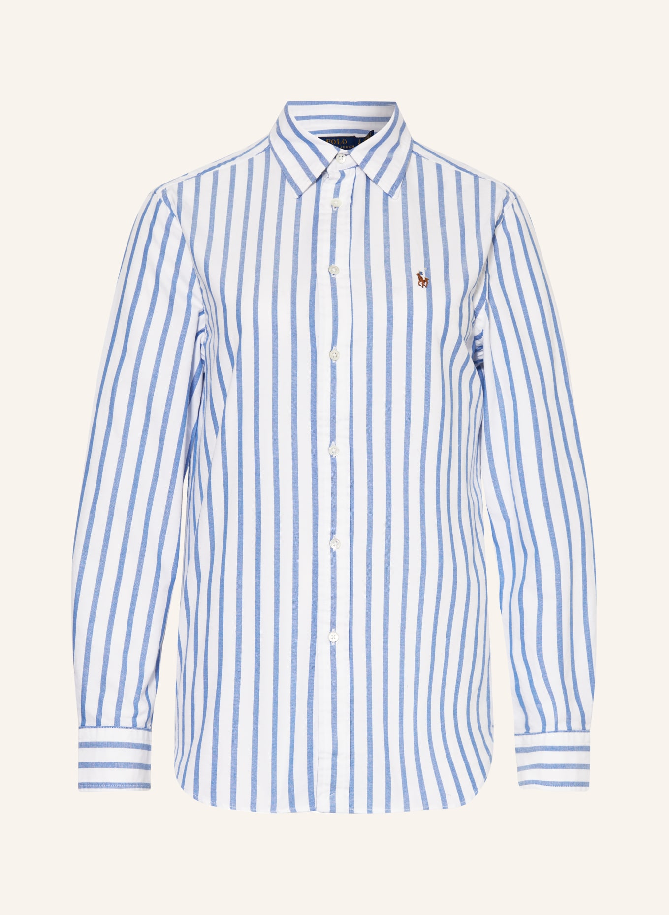 POLO RALPH LAUREN Shirt blouse, Color: WHITE/ LIGHT BLUE (Image 1)