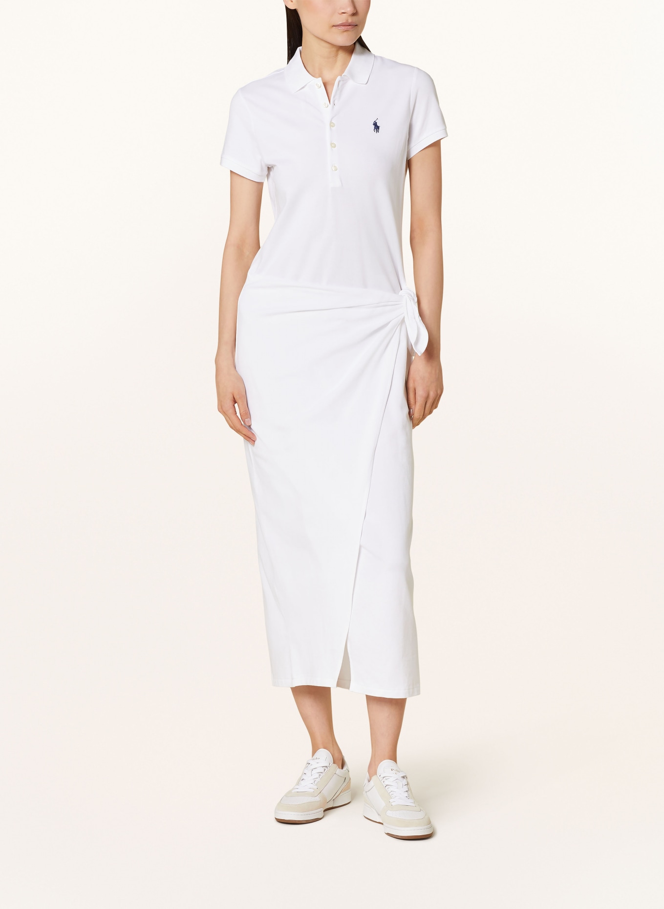 POLO RALPH LAUREN Piqué polo dress, Color: WHITE (Image 2)