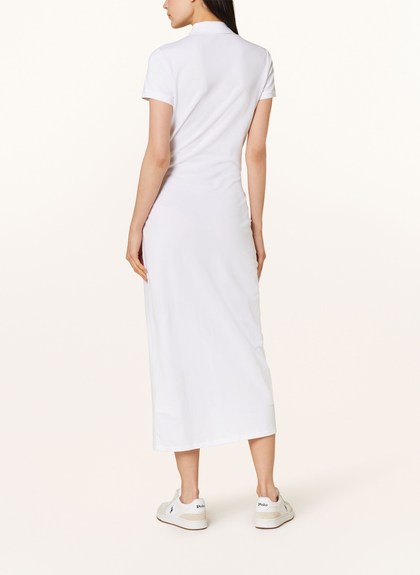 POLO RALPH LAUREN Piqué polo dress, Color: WHITE (Image 3)