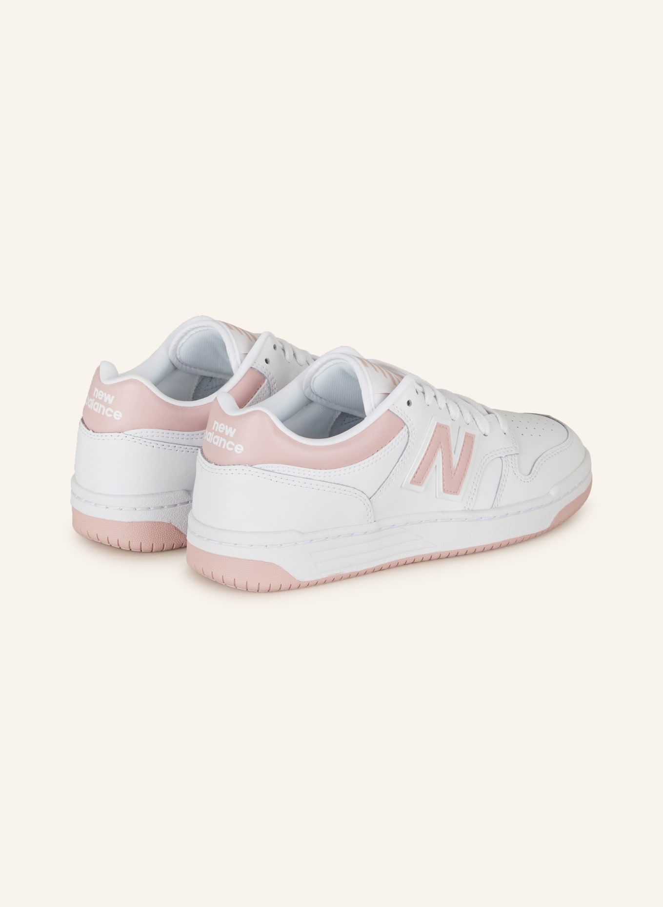 new balance Sneakers 480, Color: WHITE/ PINK (Image 2)