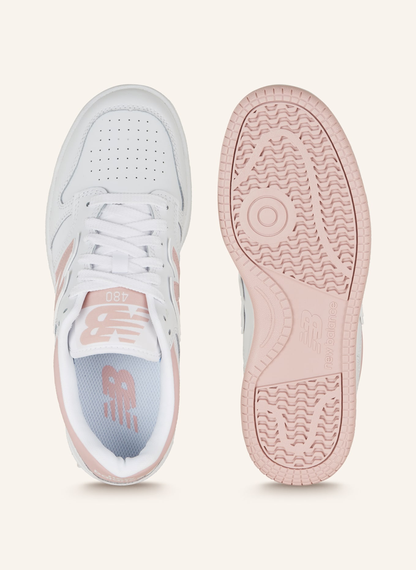 new balance Sneakers 480, Color: WHITE/ PINK (Image 5)